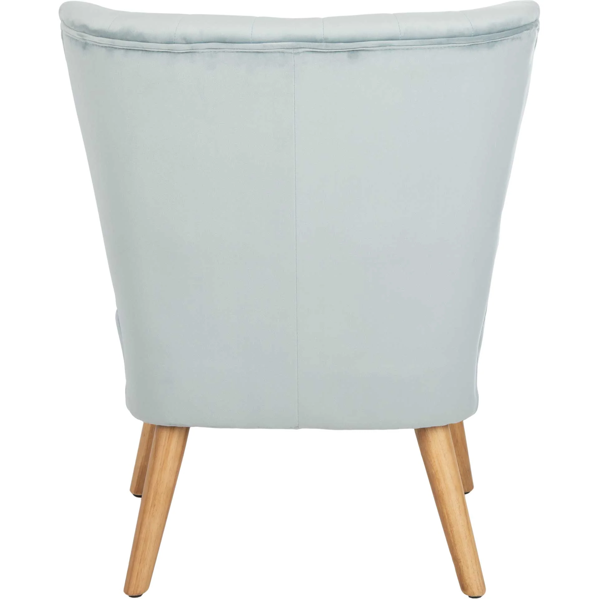 Juliet Mid Century Accent Chair Slate Blue/Natural - Image 4