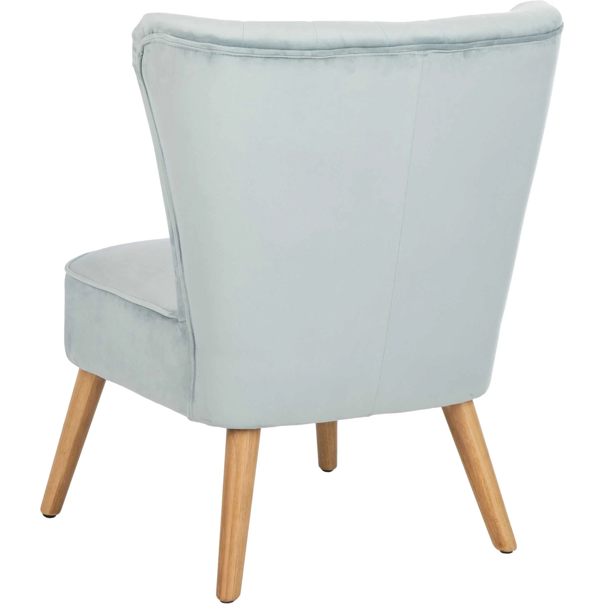 Juliet Mid Century Accent Chair Slate Blue/Natural - Image 5