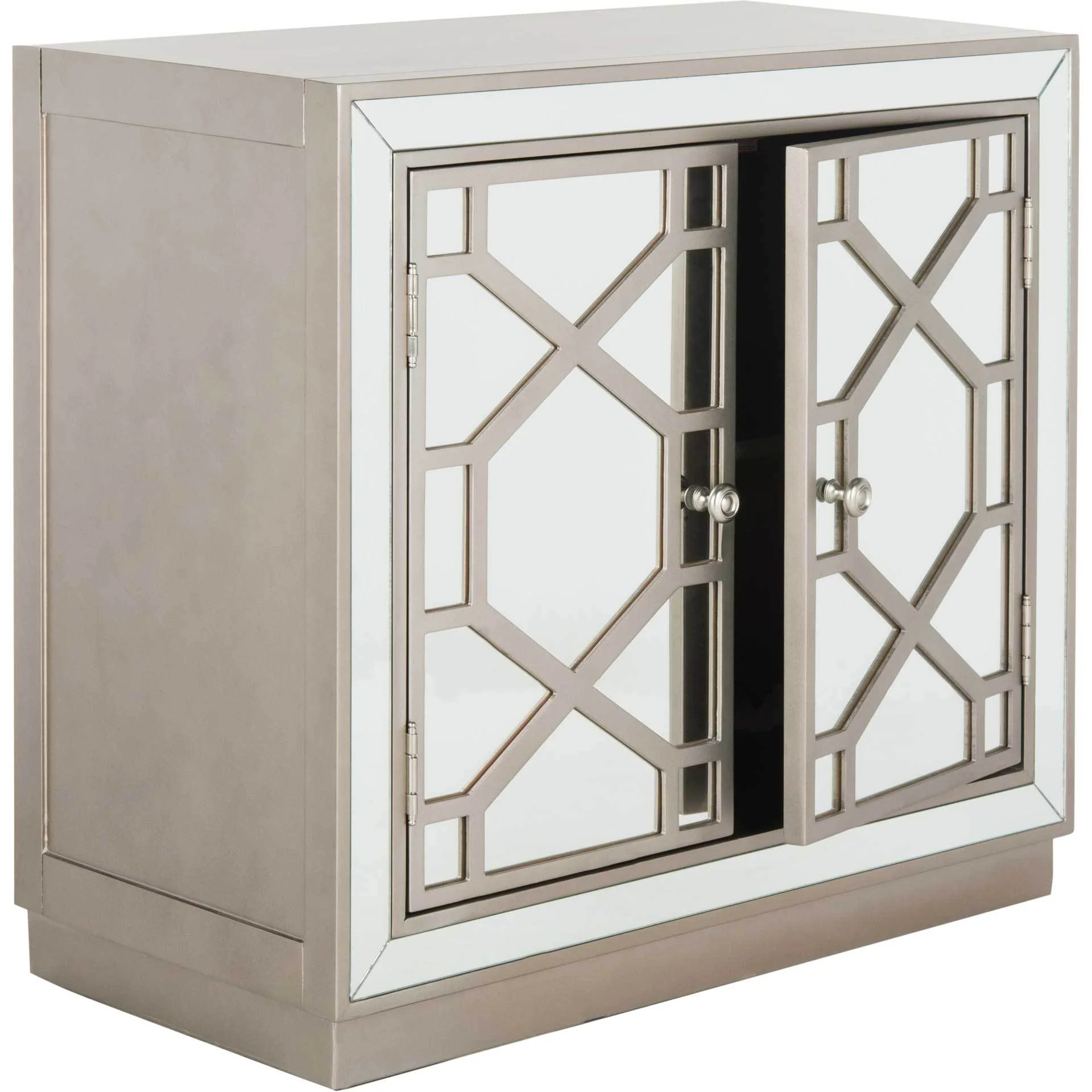 Julio 2 Door Chest Champagne/Nickel/Mirror - Image 2
