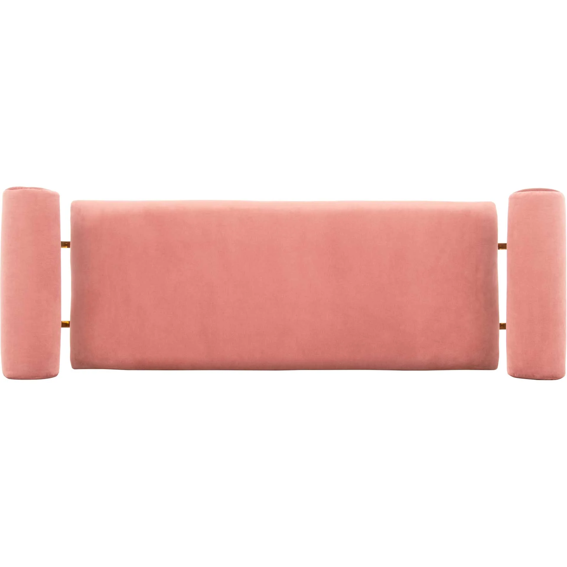 Julius Modern Bench Dusty Rose/Gold - Image 4