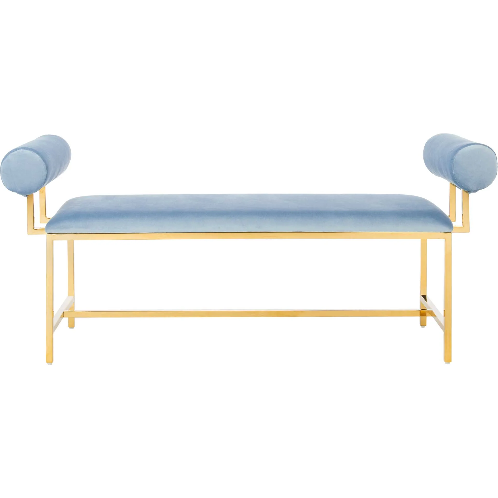 Julius Modern Bench Sky/Gold - Image 2