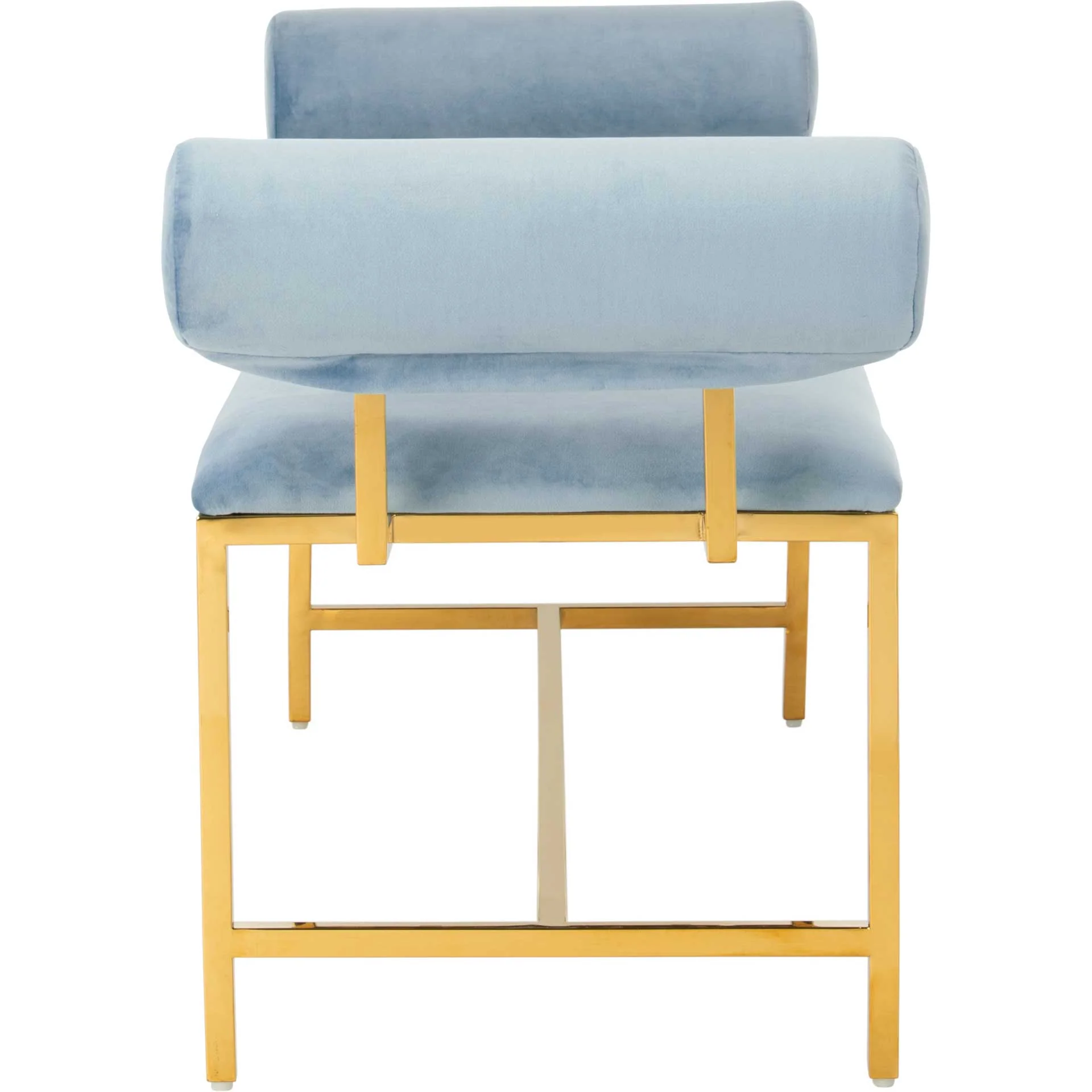 Julius Modern Bench Sky/Gold - Image 3