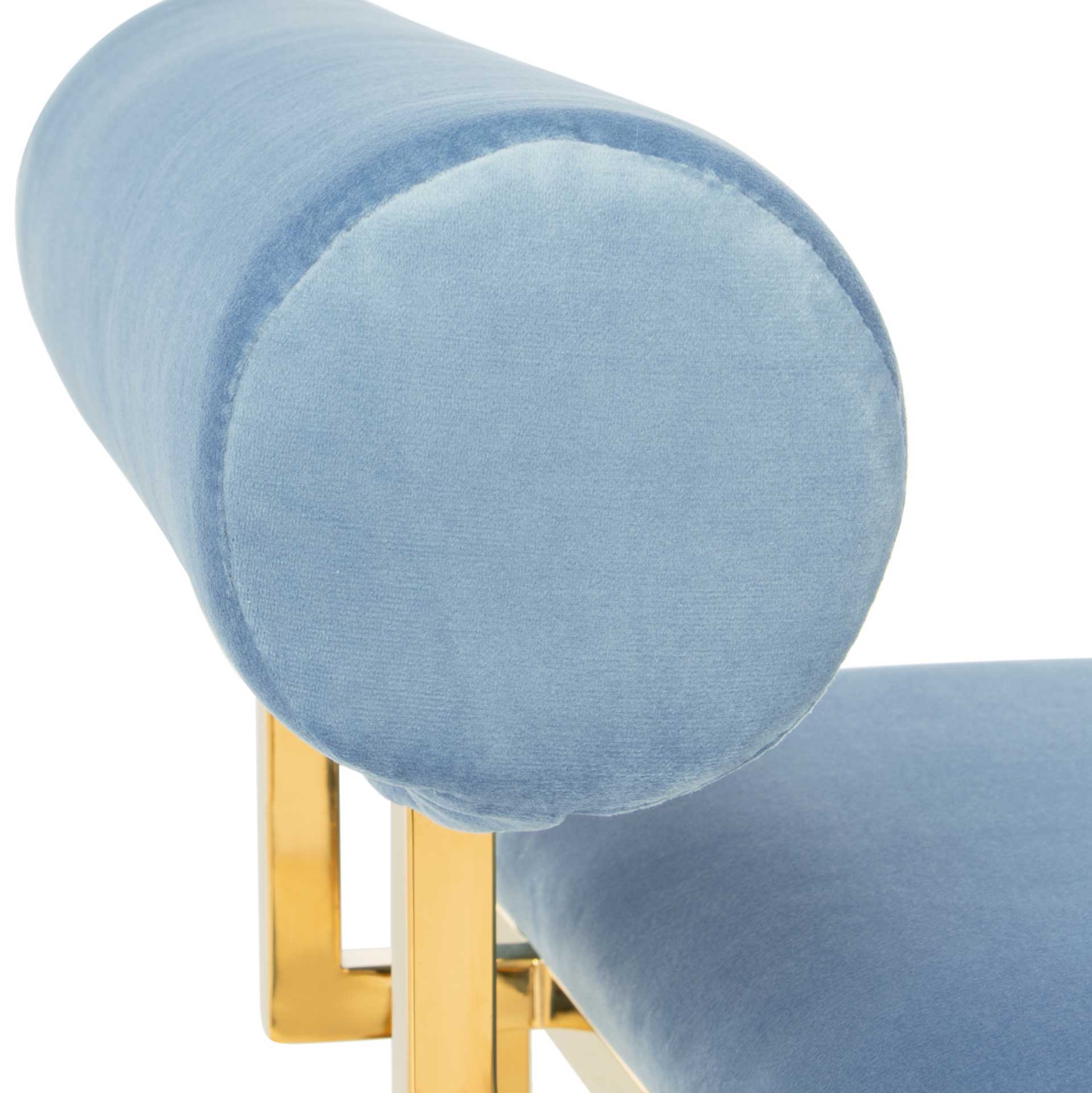Julius Modern Bench Sky/Gold - Image 5