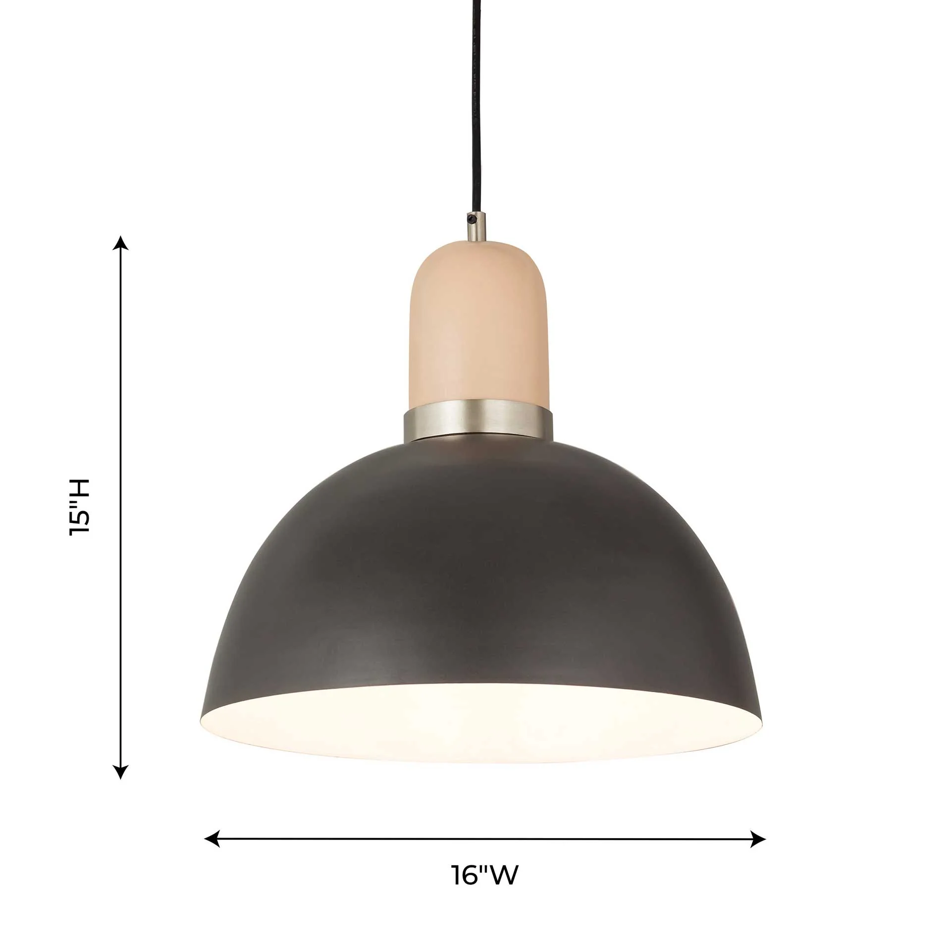 Jumbo Large Pendant Blush/Gray - Image 6