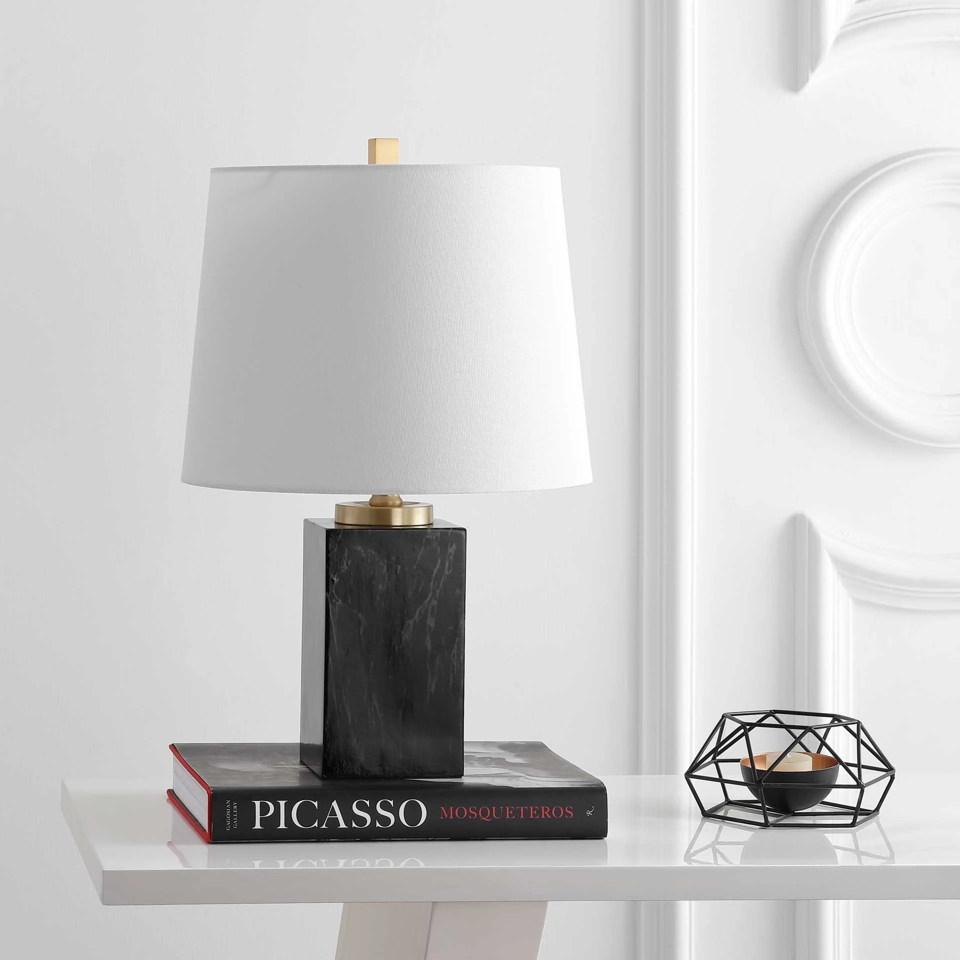 Jumbo Table Lamp Black Marble Finish - Image 3