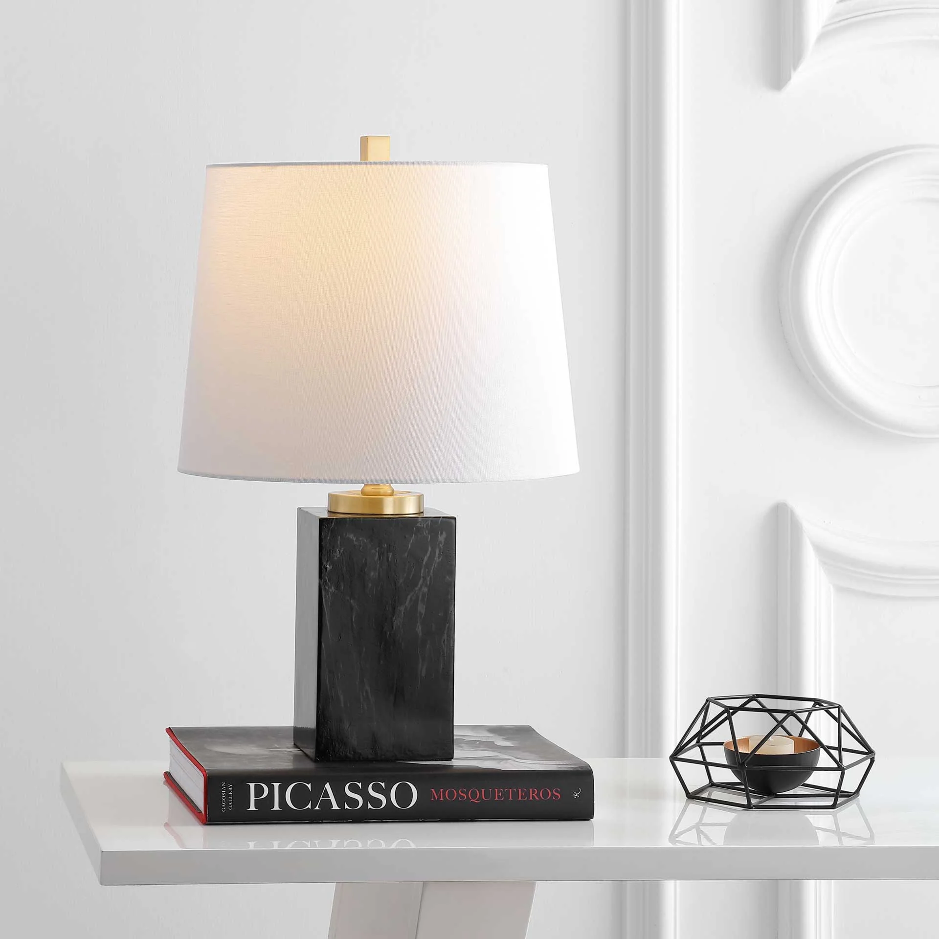 Jumbo Table Lamp Black Marble Finish - Image 4