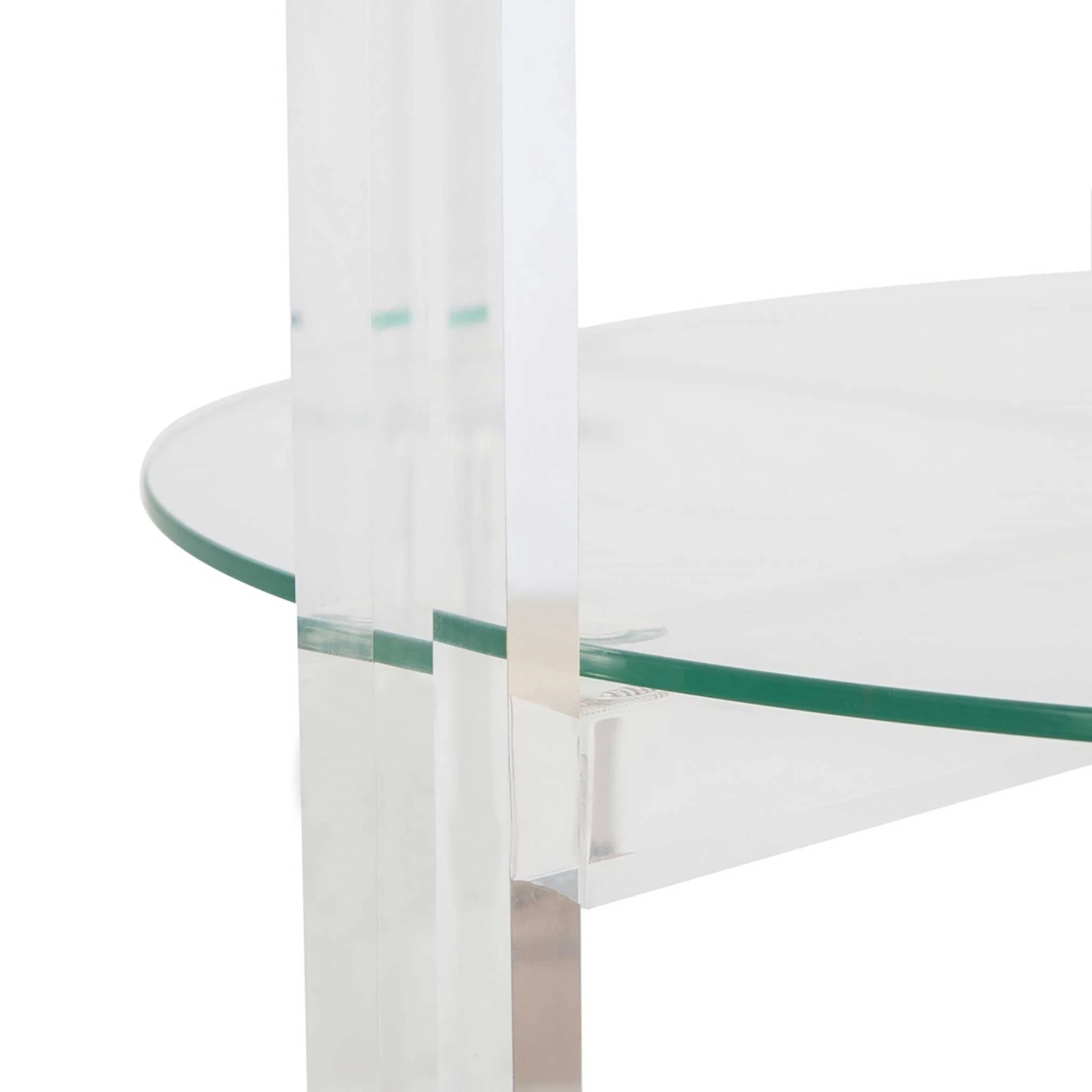 June 2 Tier Acrylic Bar Cart Clear - Image 4
