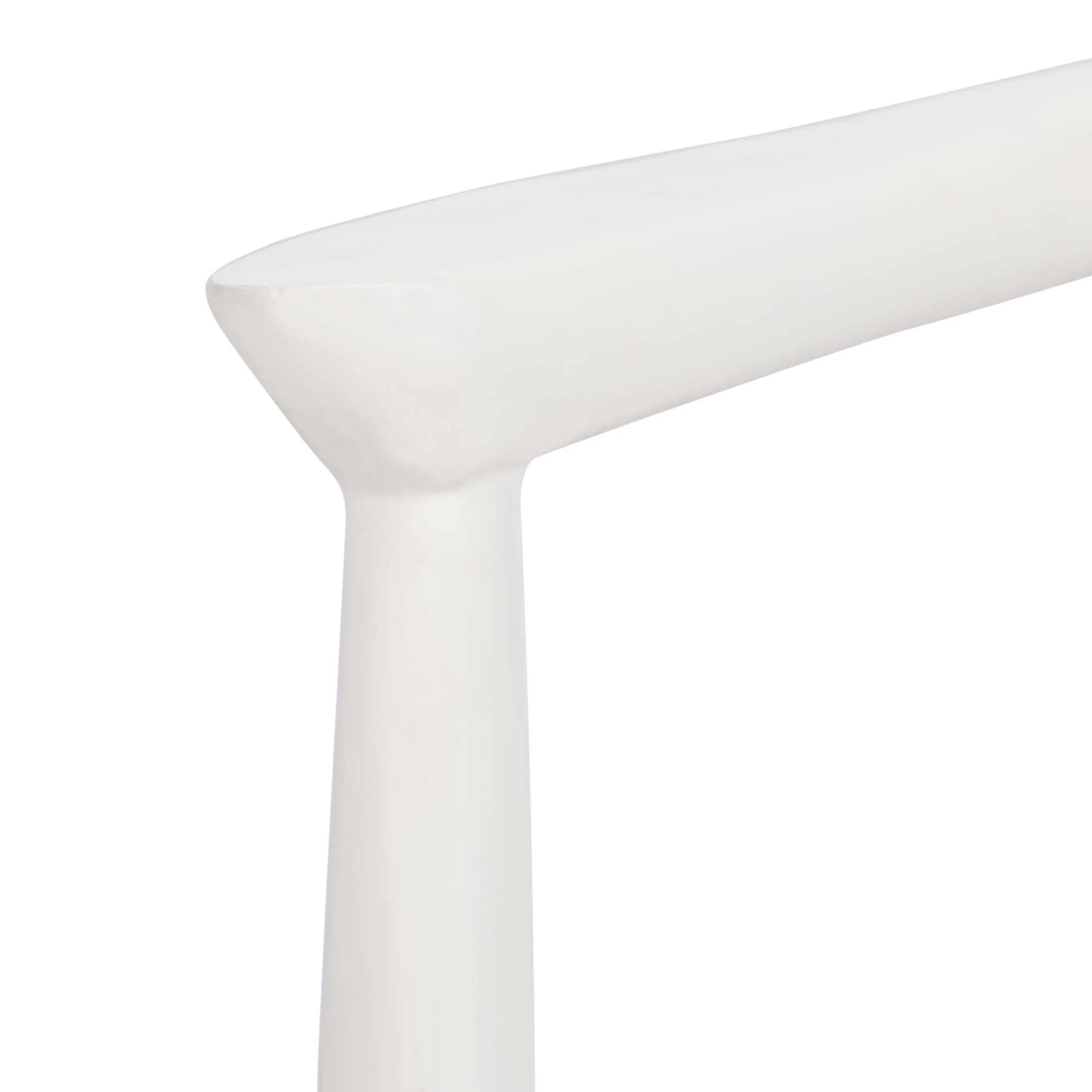 Justin Leather Woven Accent Chair White/Off-White - Image 5