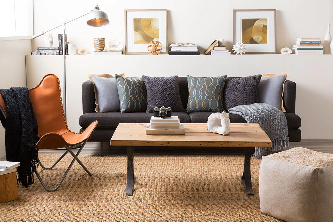 Jute Woven Gold Area Rug - Image 5