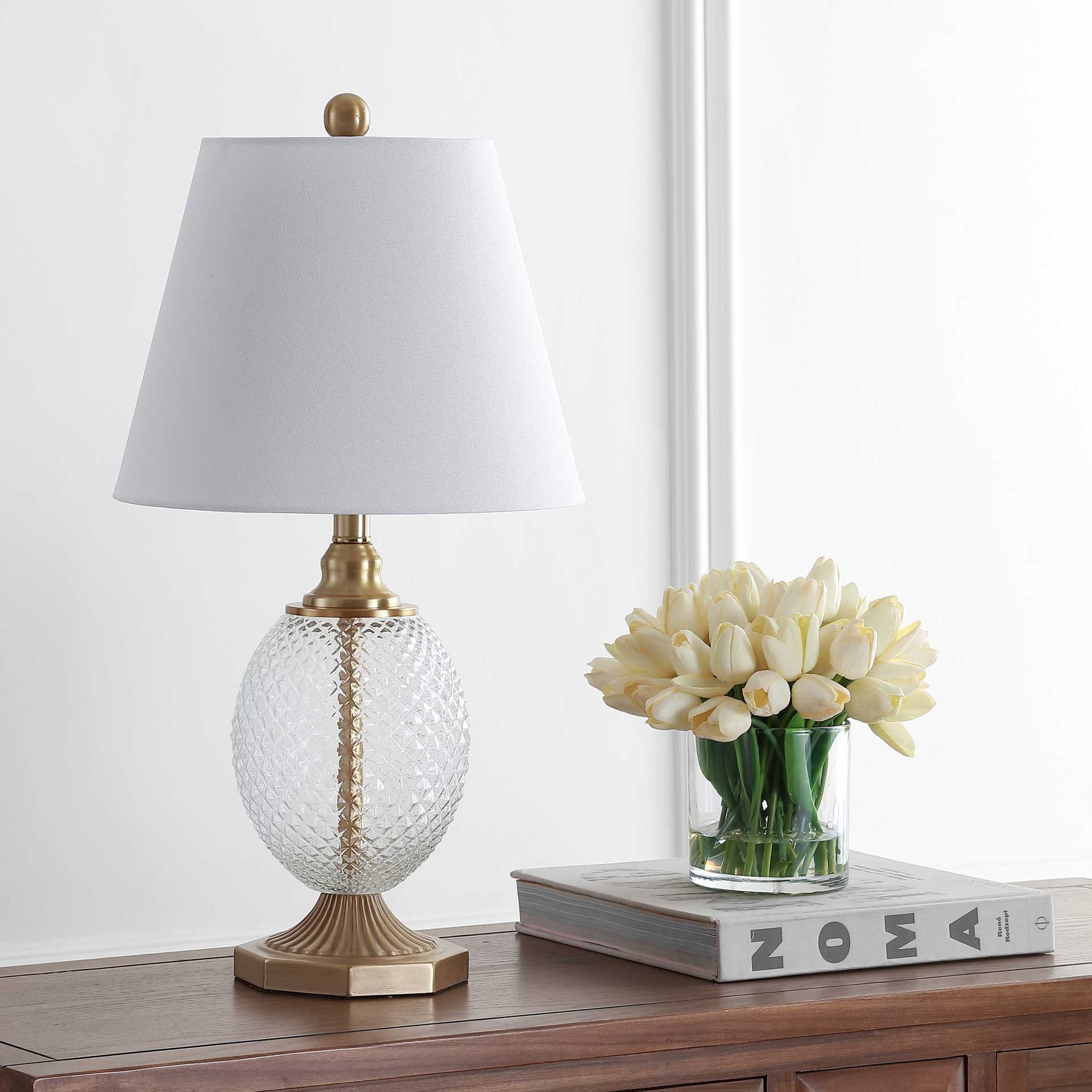 Kaden Table Lamp Clear/Brass Gold - Image 3