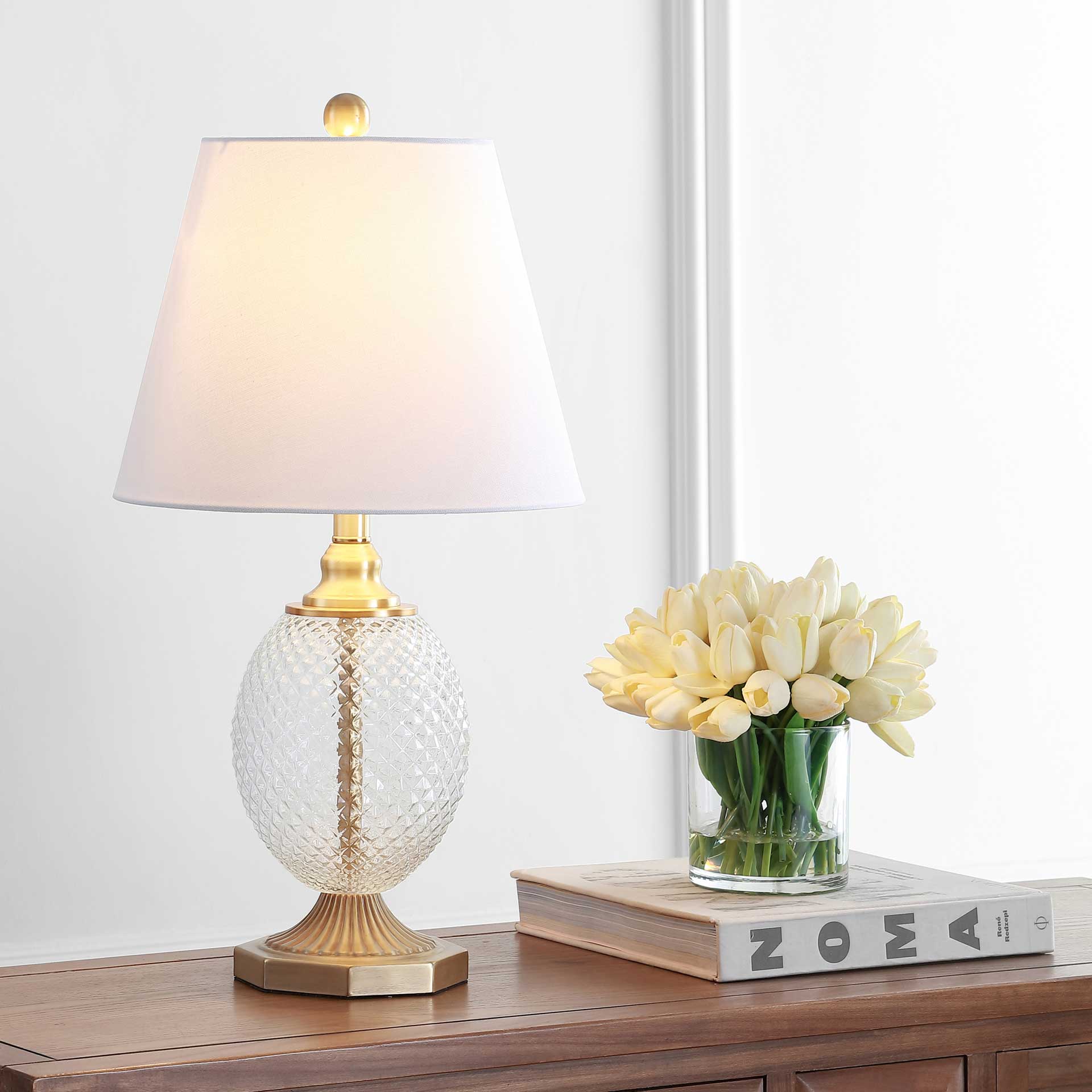 Kaden Table Lamp Clear/Brass Gold - Image 4