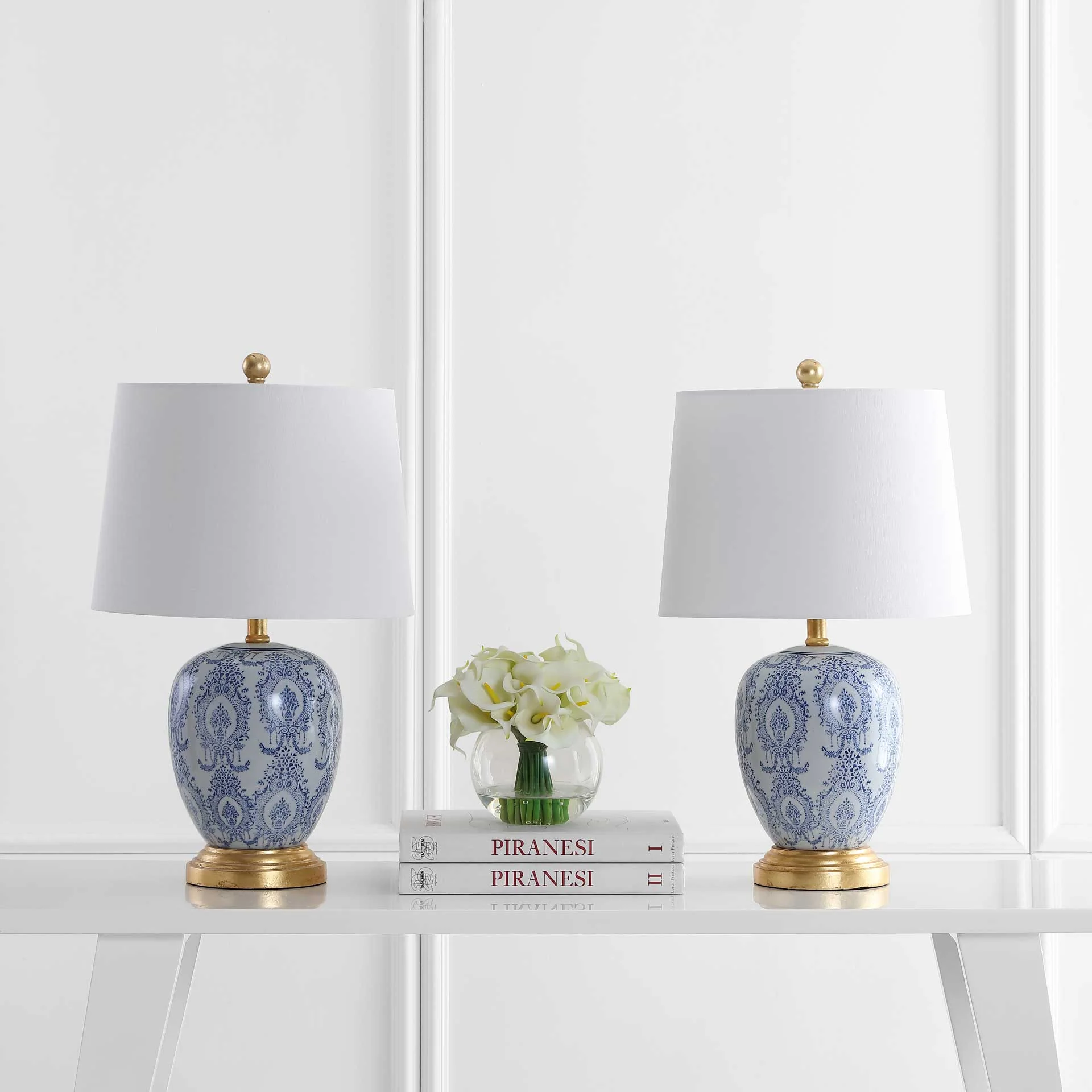 Kahlo Table Lamp Blue/White (Set of 2) - Image 3