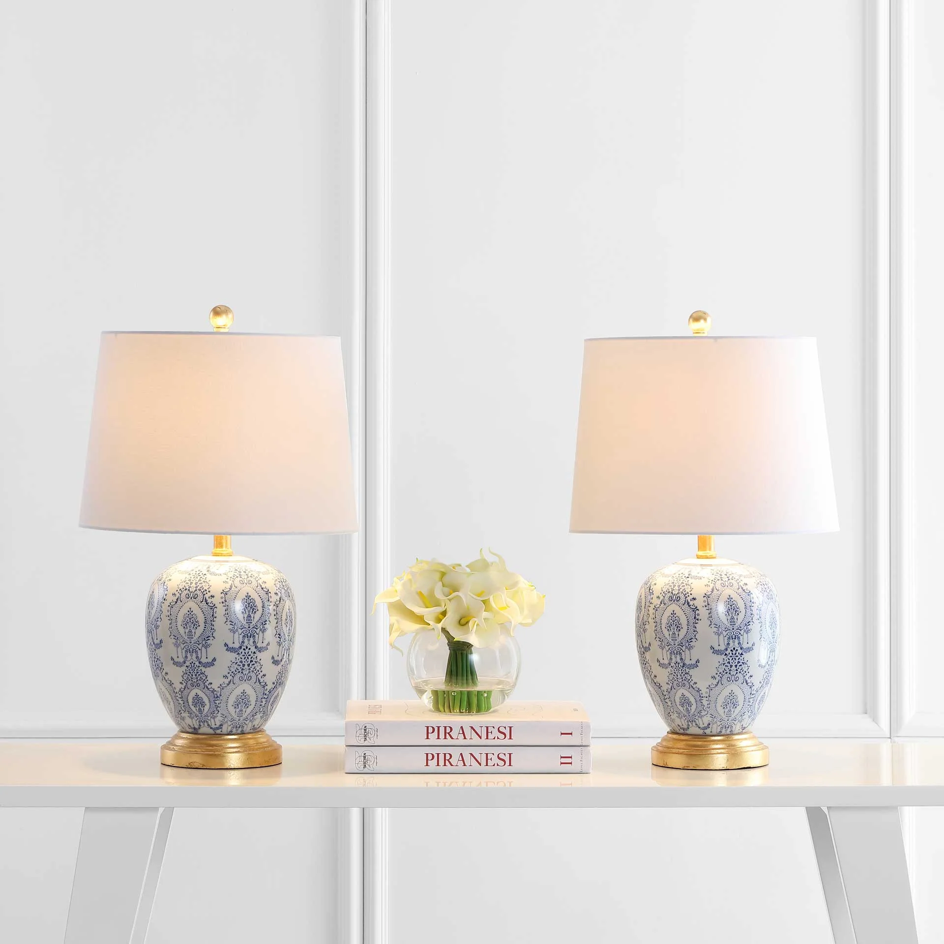 Kahlo Table Lamp Blue/White (Set of 2) - Image 4