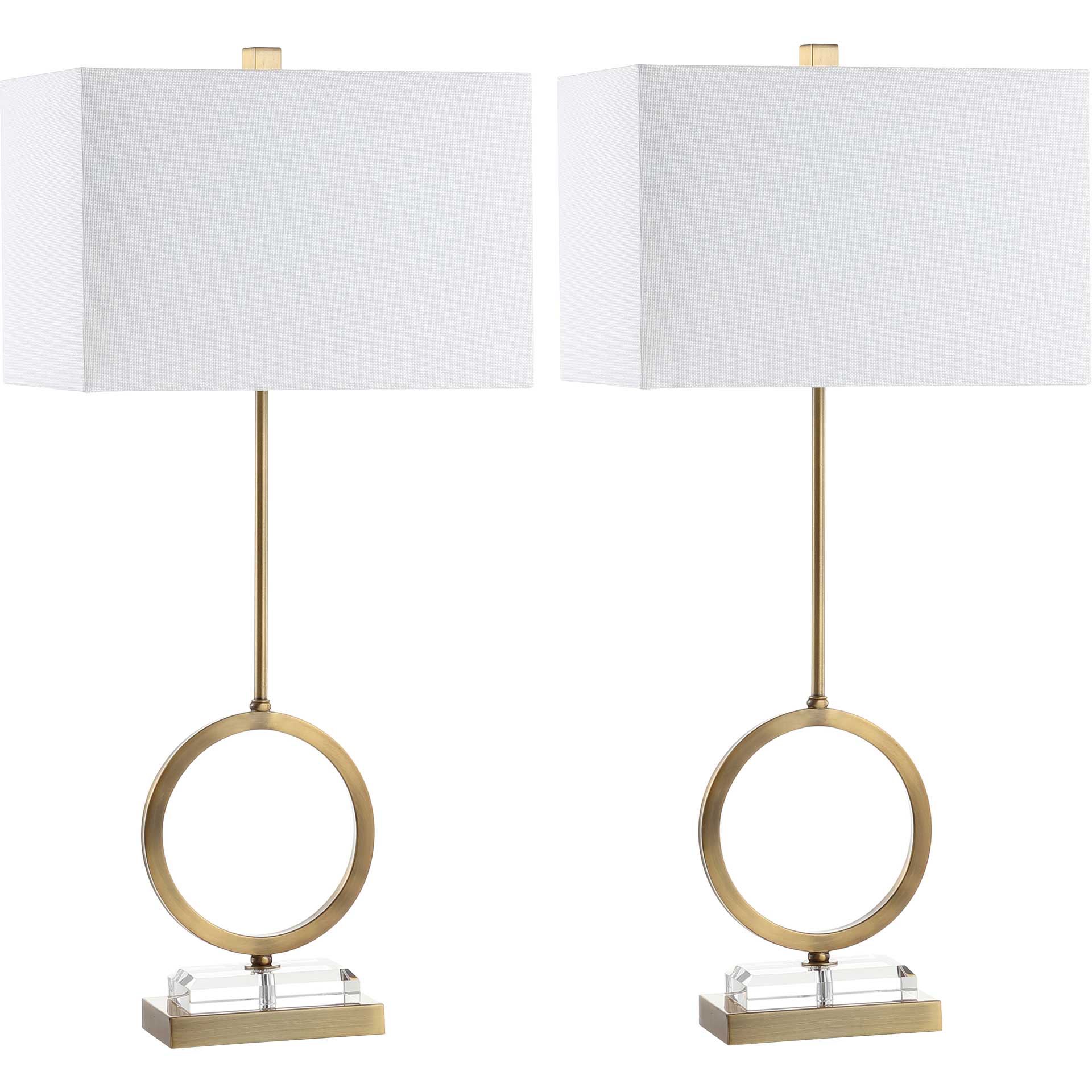 Kaiden Table Lamps Clear/Brass Gold (Set of 2) - Image 3