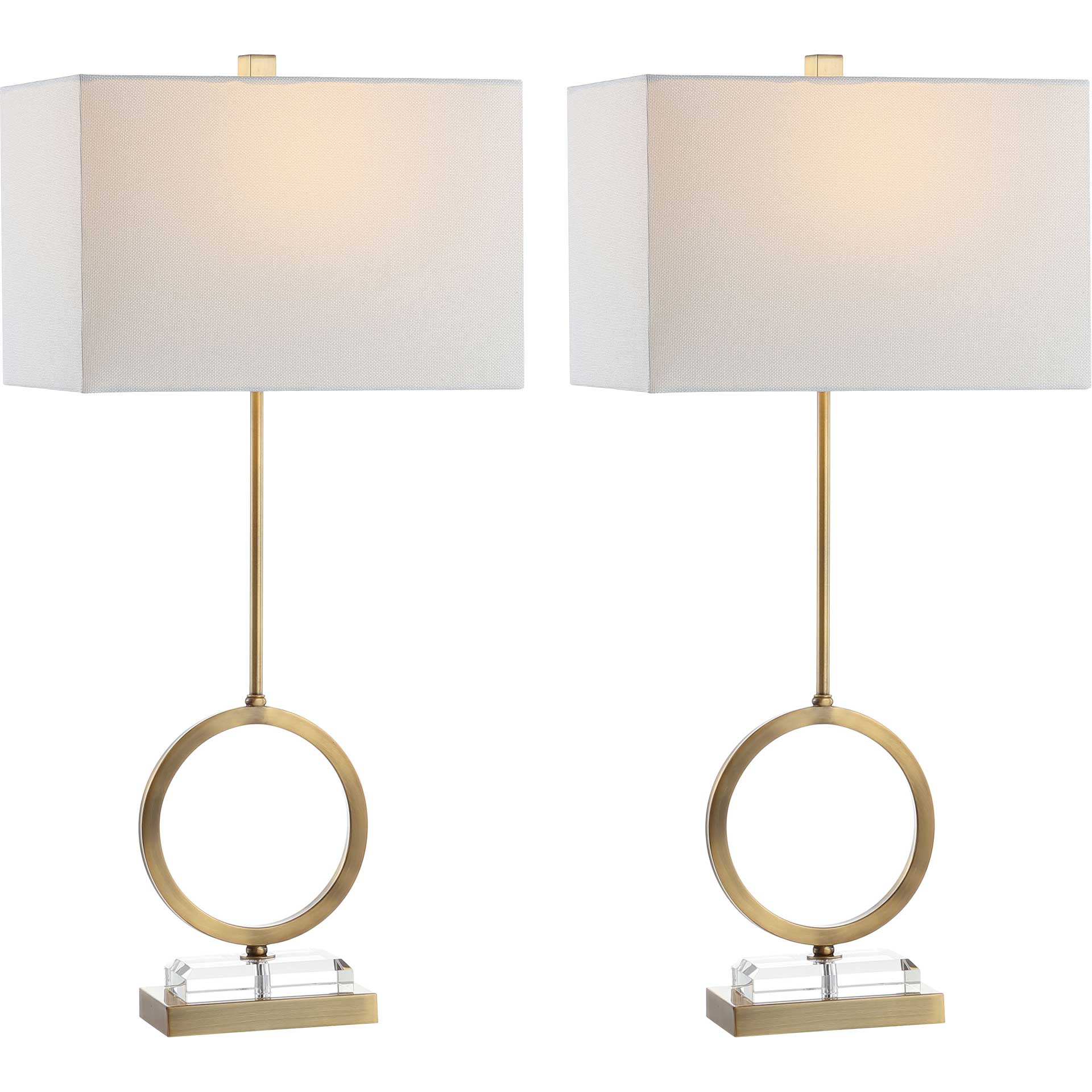 Kaiden Table Lamps Clear/Brass Gold (Set of 2) - Image 4