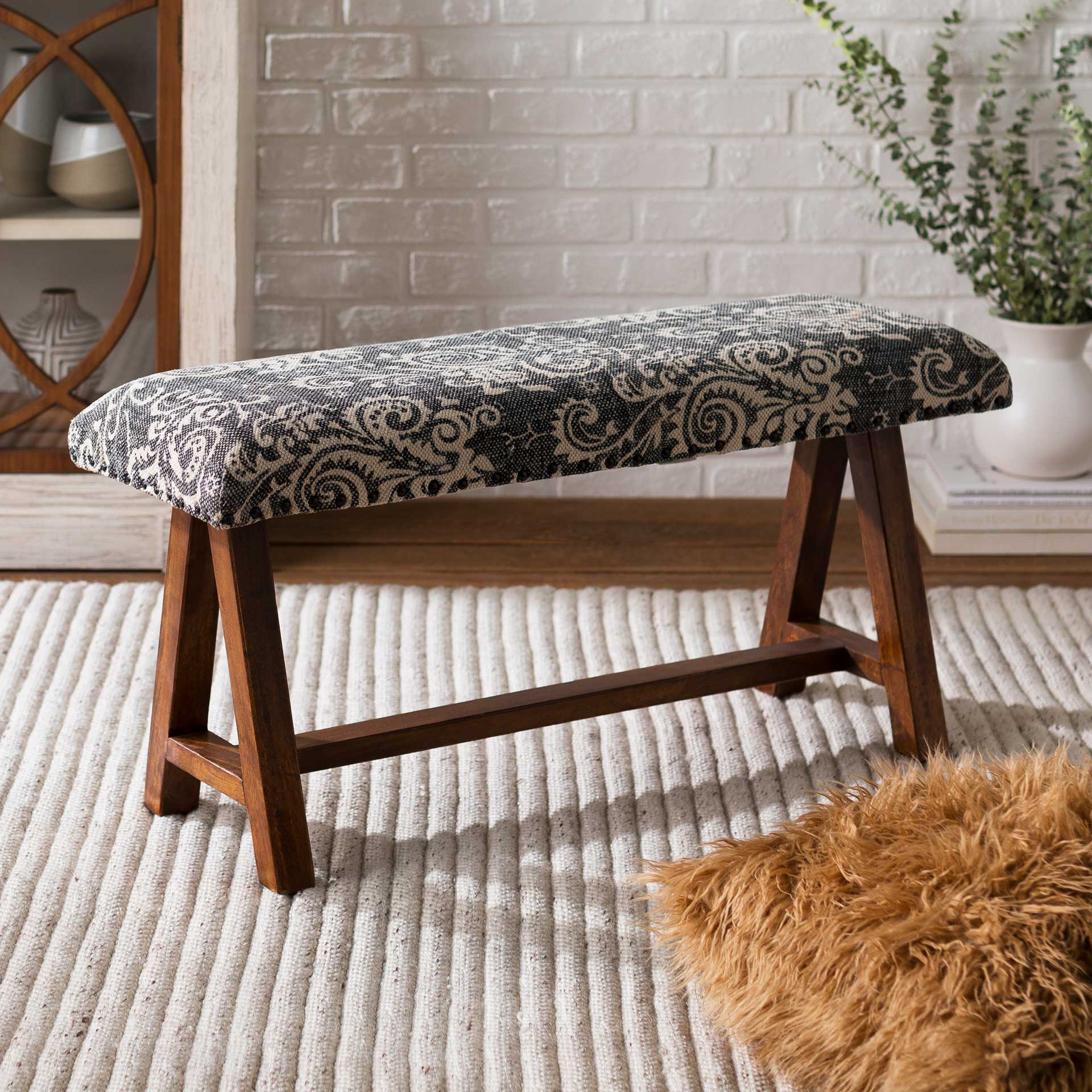Kailey Bench Black/White - Image 4