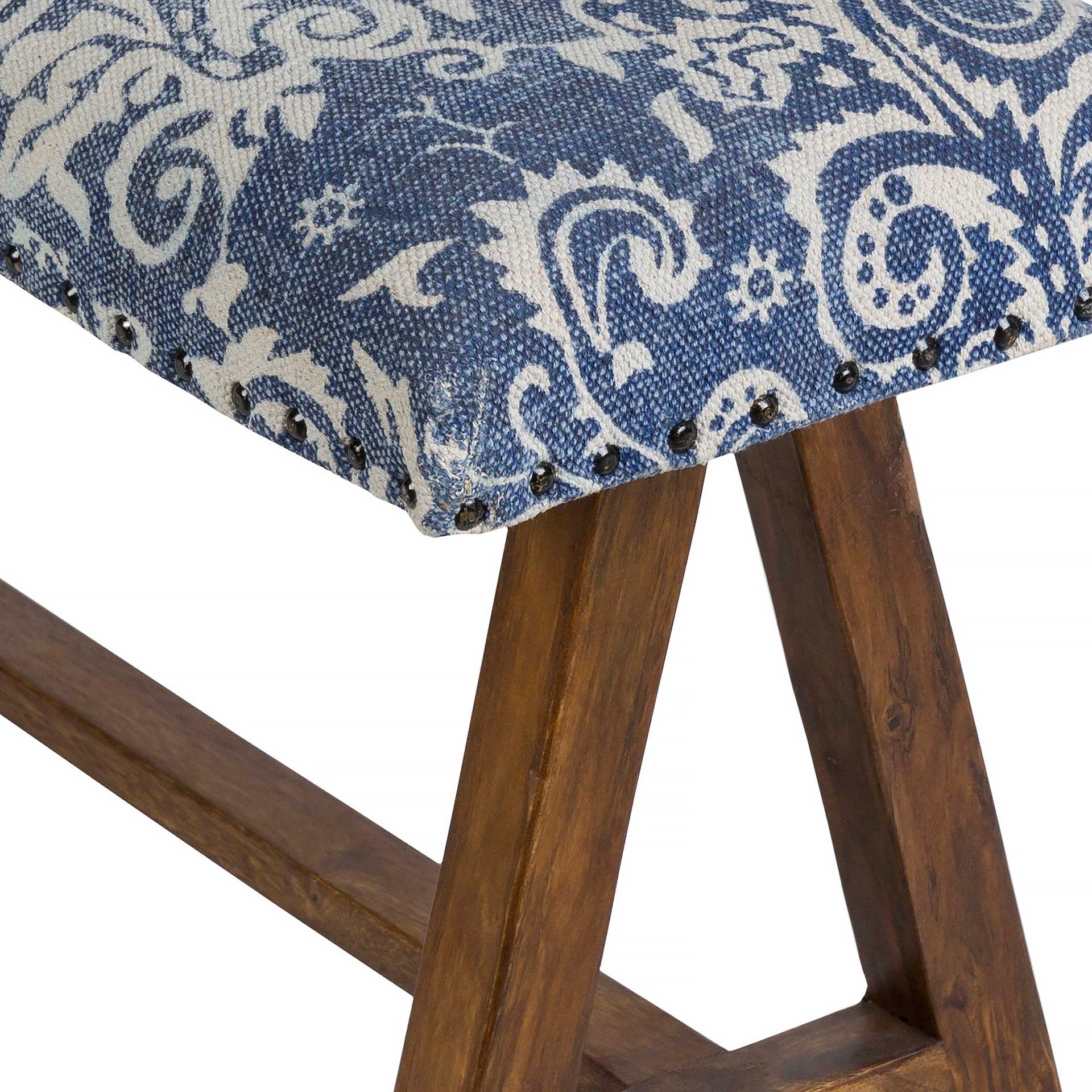 Kailey Bench Navy/White - Image 3