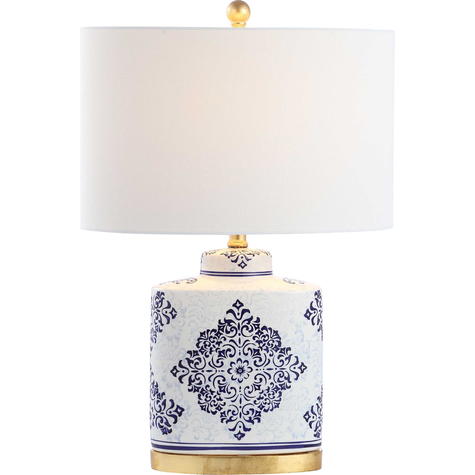 Kailey Table Lamp Blue/White (Set of 2) - Image 2