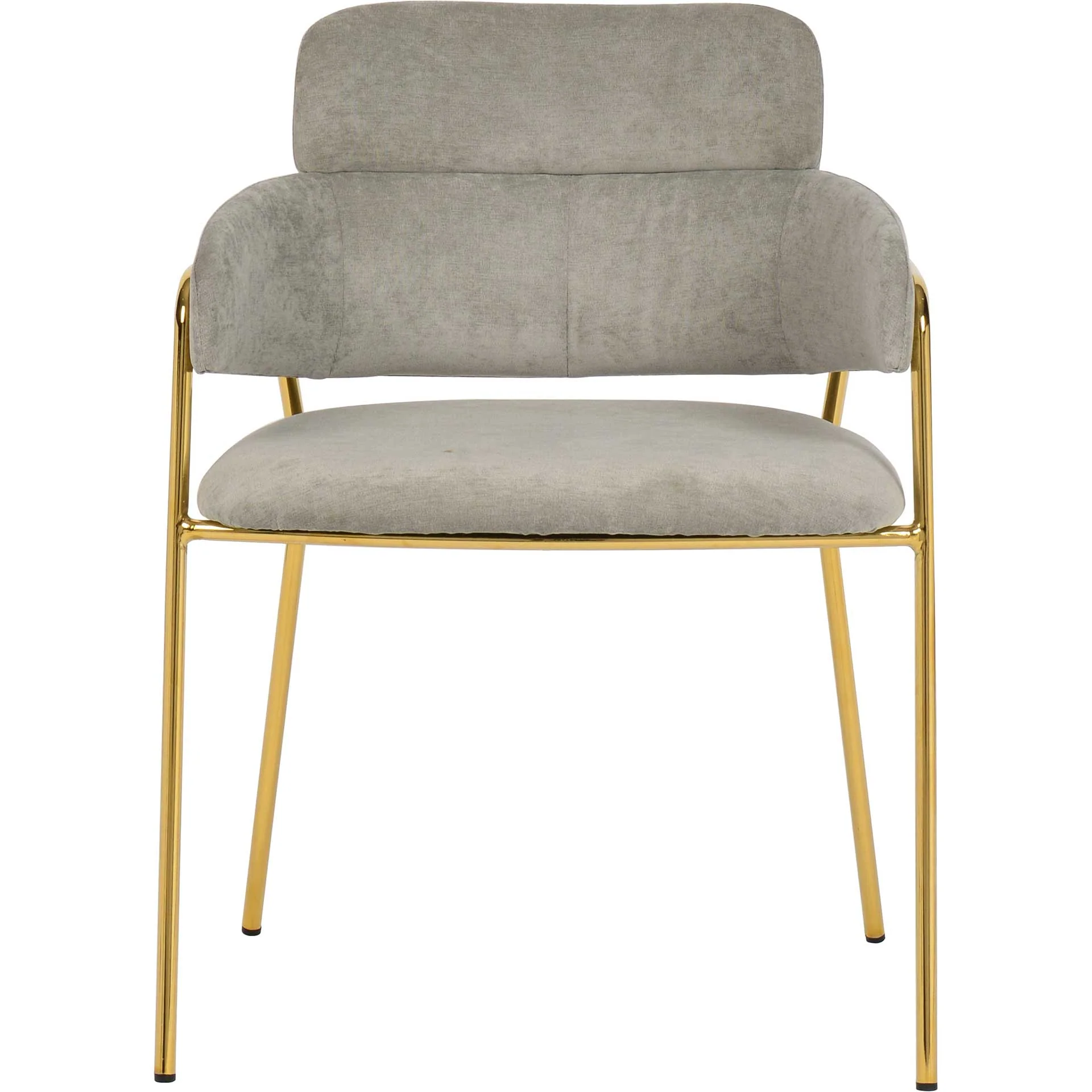 Kairo Velvet Chair Gray (Set of 2) - Image 2