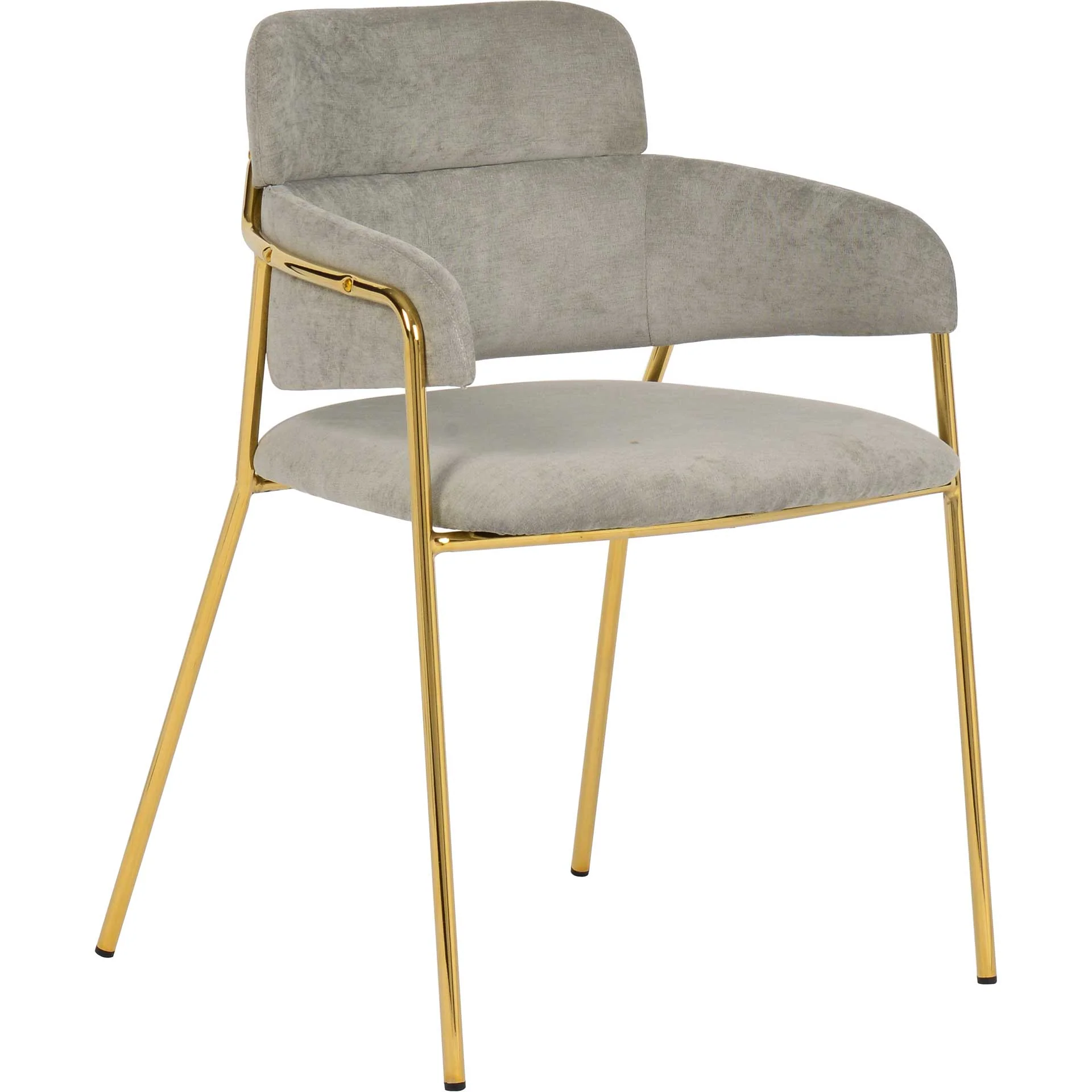 Kairo Velvet Chair Gray (Set of 2) - Image 3