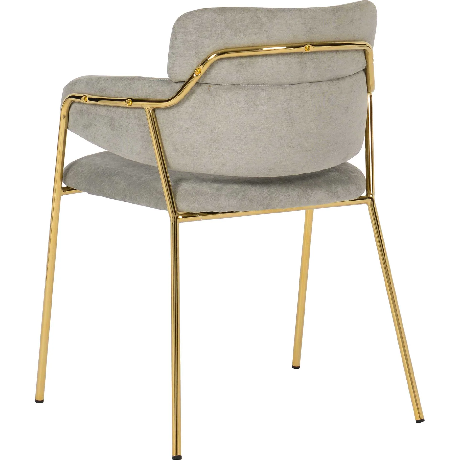 Kairo Velvet Chair Gray (Set of 2) - Image 5