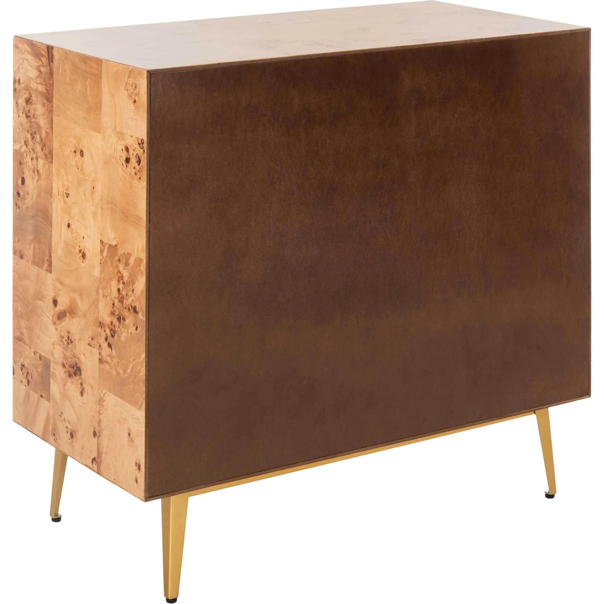 Kaiya 3 Drawer Chest Natural/Gold - Image 5