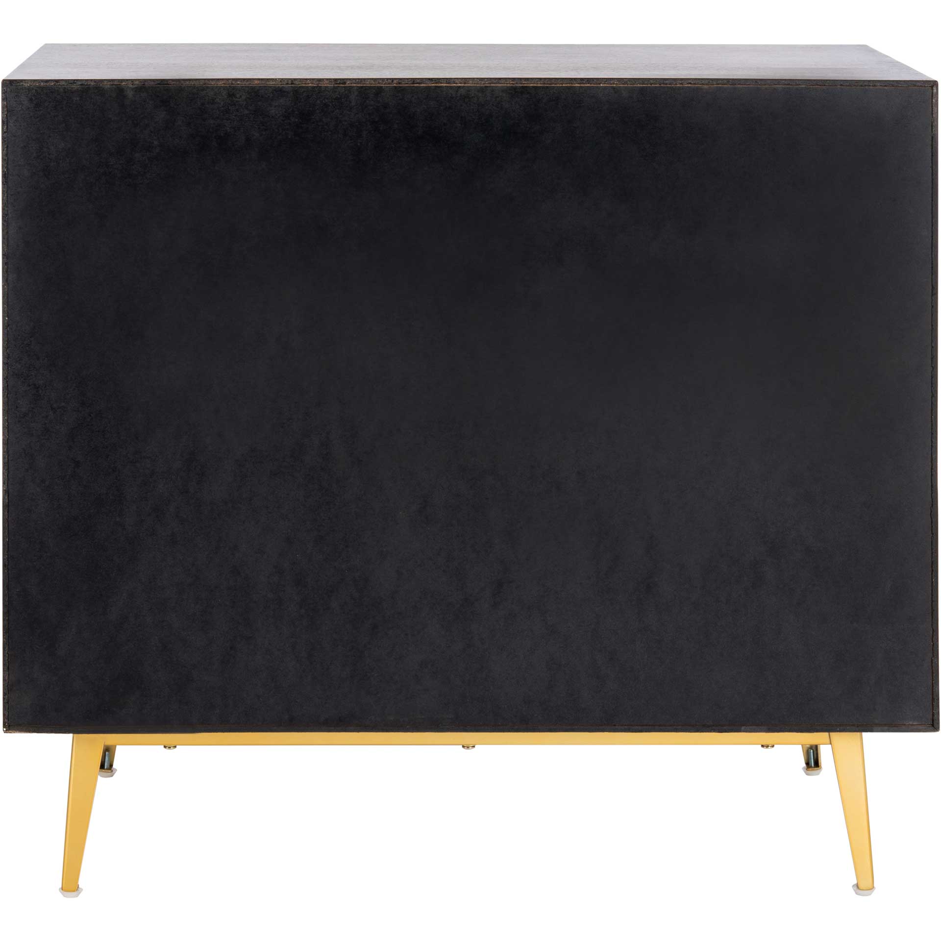 Kaiya 3 Drawer Chest Natural Walnut/Gold - Image 5