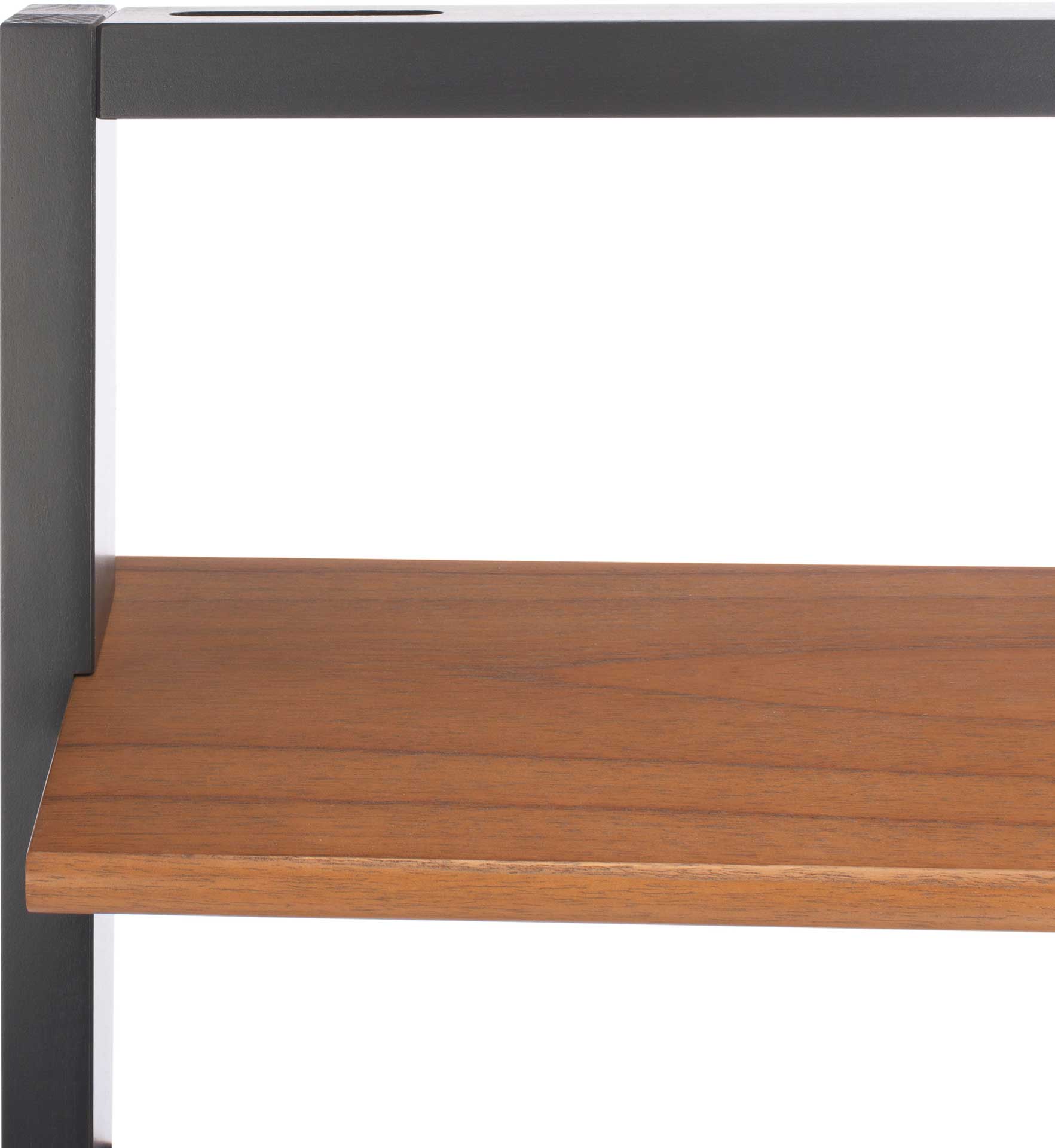 Kalani 2 Shelf Leaning Desk Natural/Charcoal - Image 5