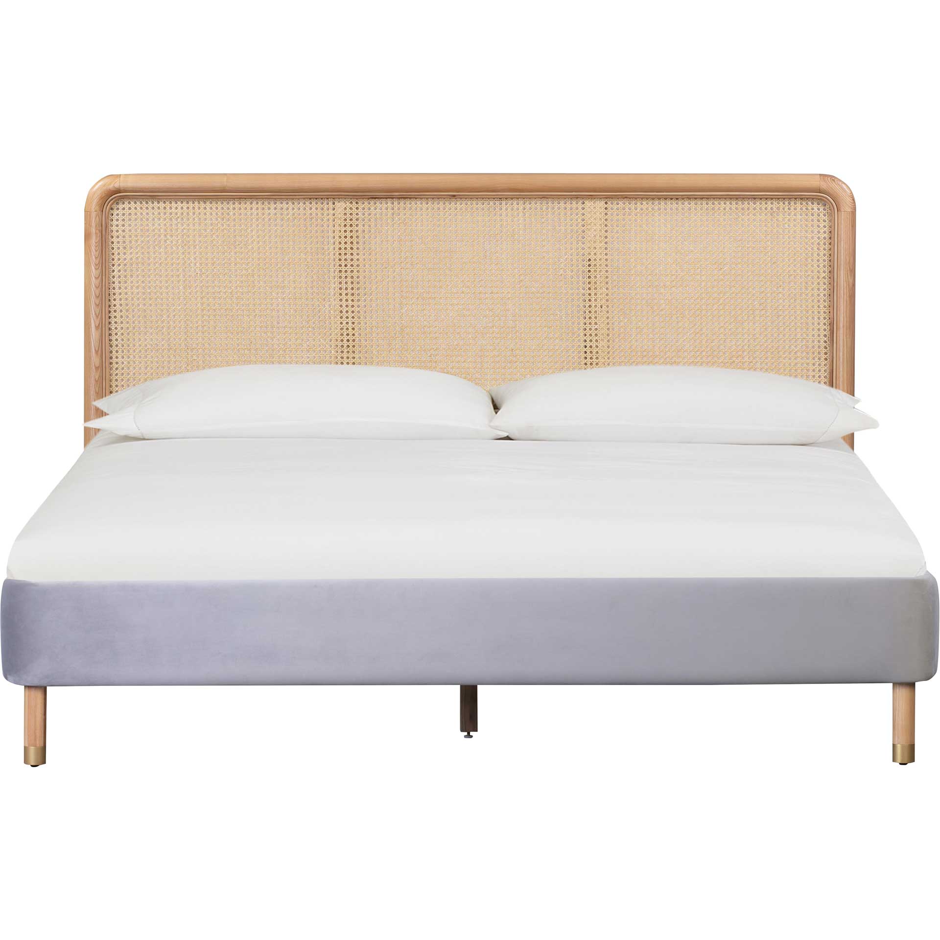 Kalani Velvet Bed Gray - Image 2