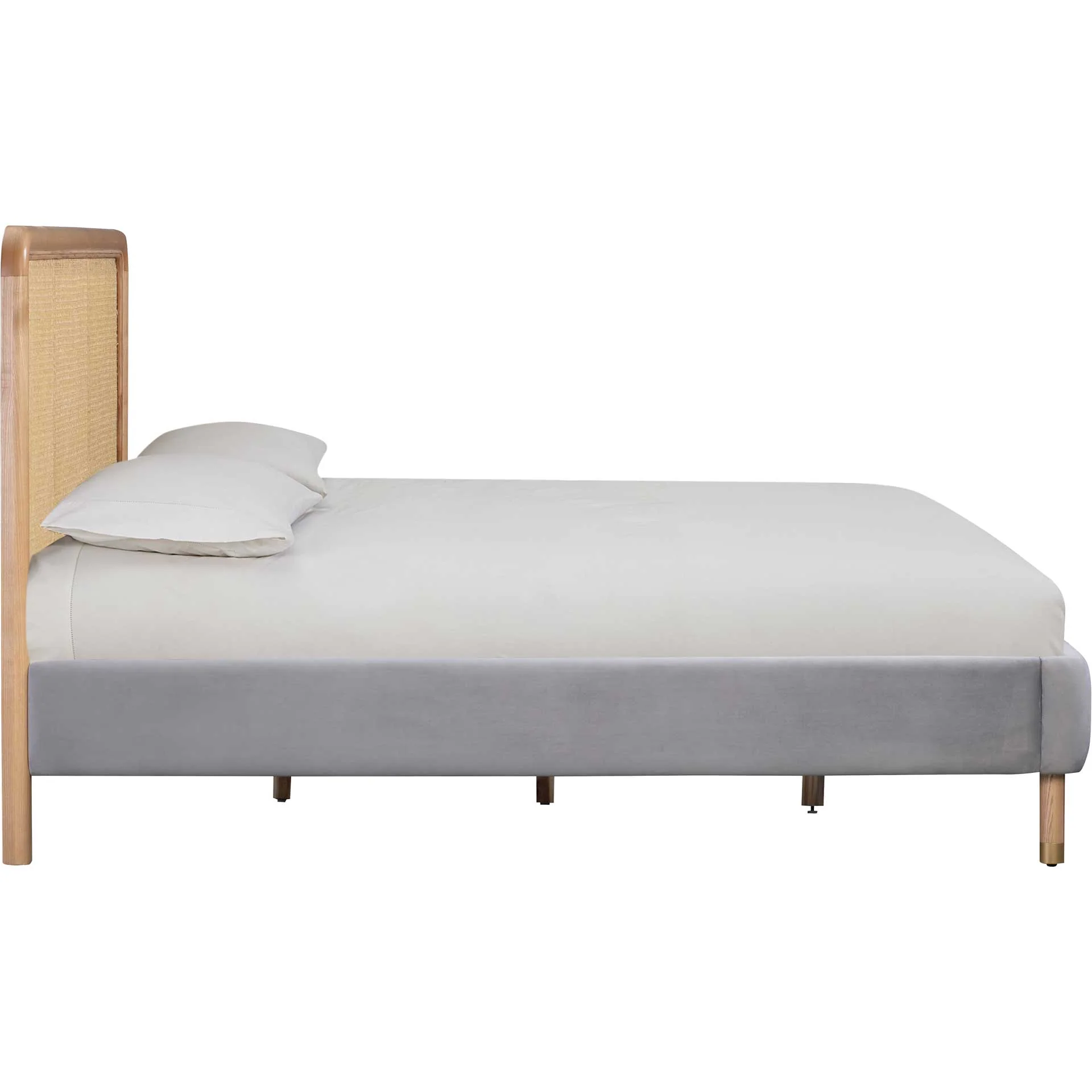 Kalani Velvet Bed Gray - Image 3
