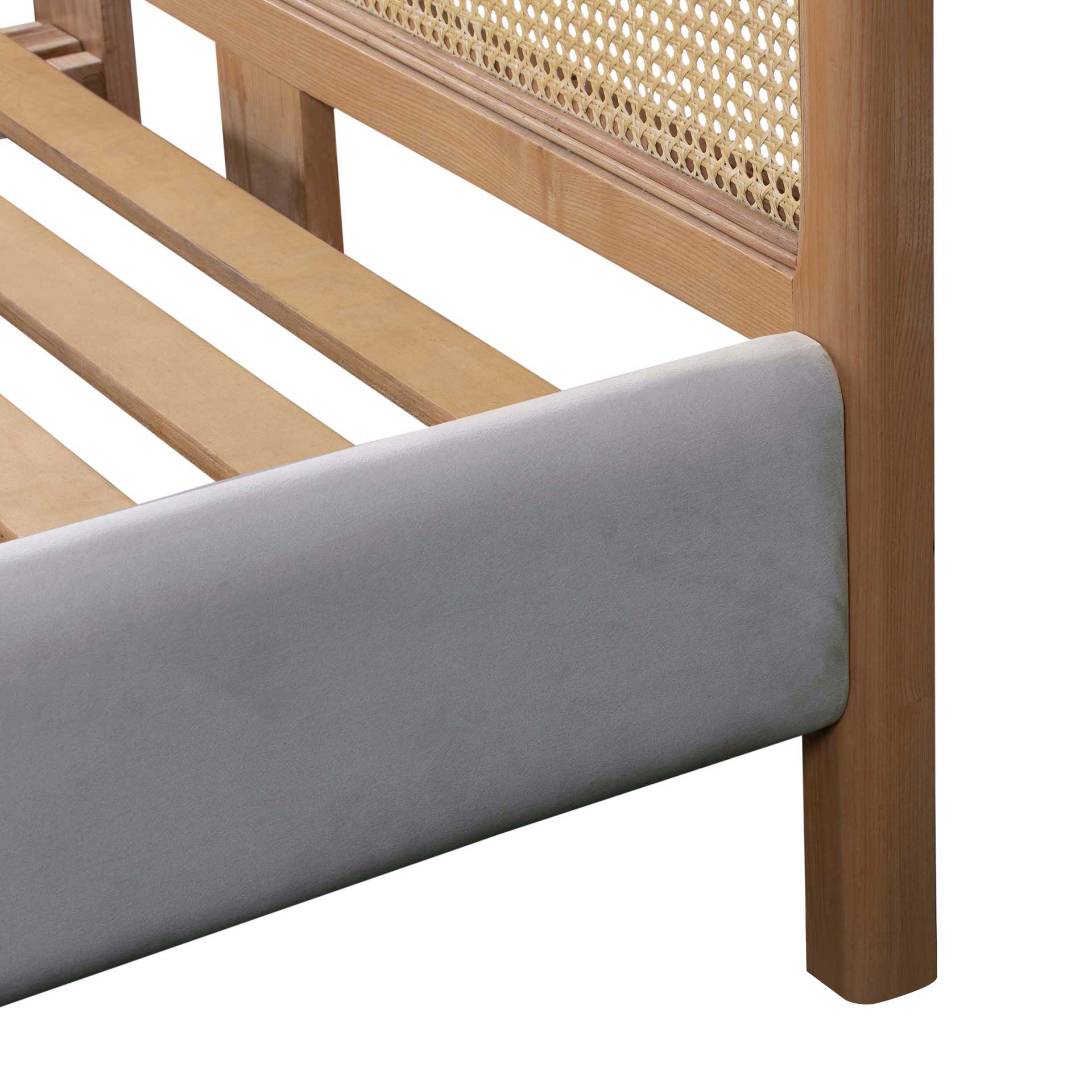 Kalani Velvet Bed Gray - Image 4