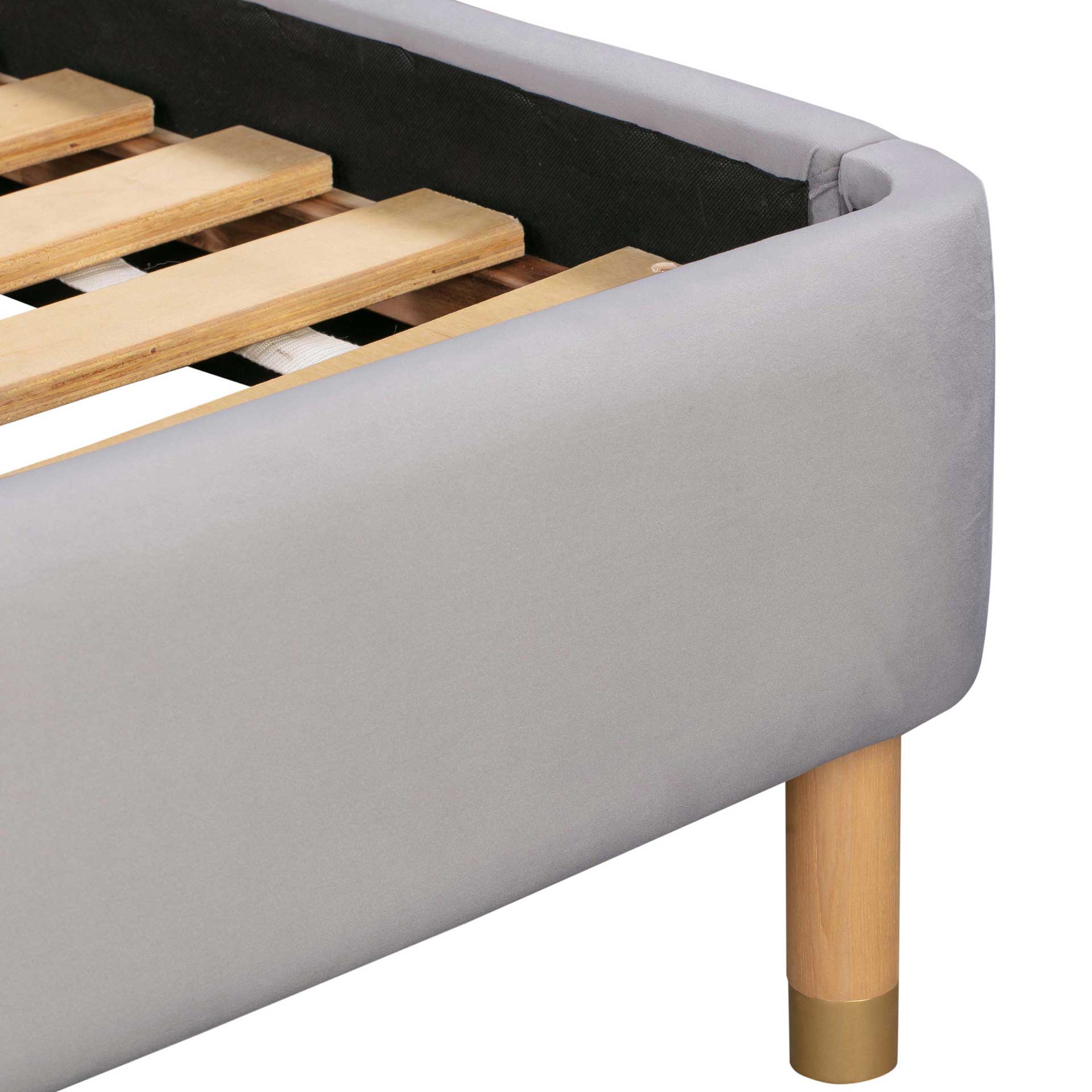 Kalani Velvet Bed Gray - Image 5