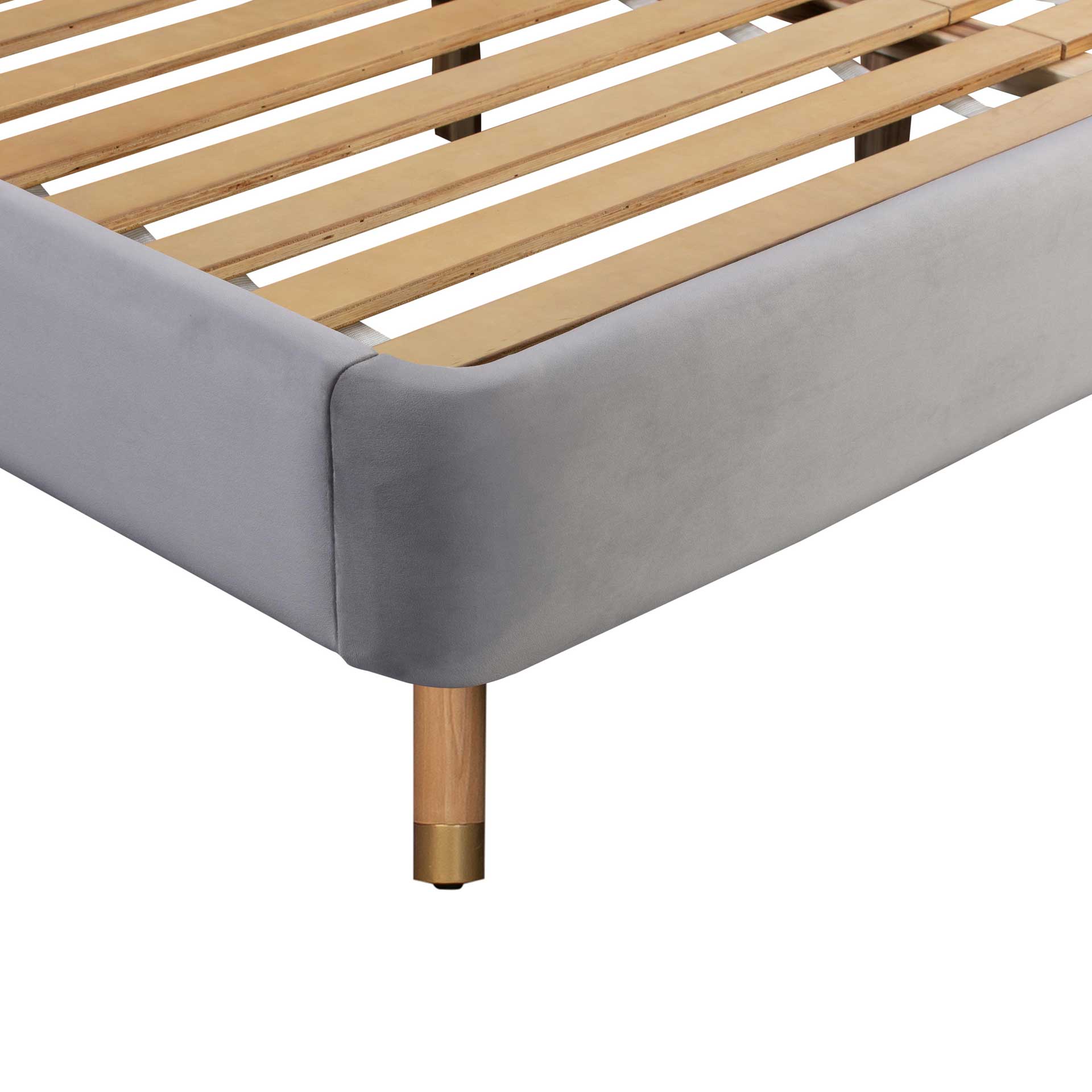 Kalani Velvet Bed Gray - Image 8