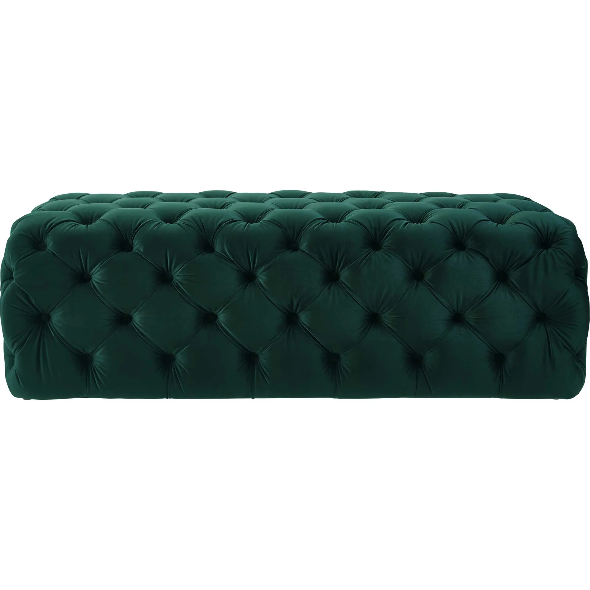 Kalel Velvet Ottoman Green - Image 3