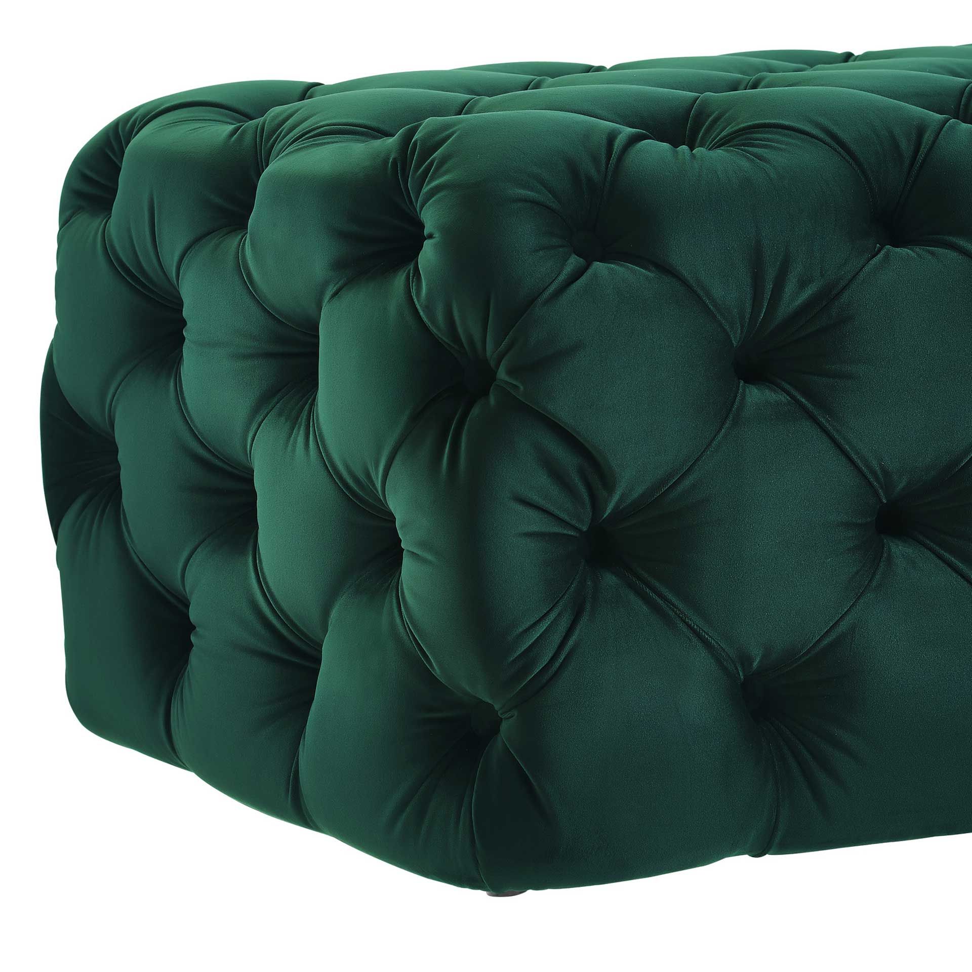 Kalel Velvet Ottoman Green - Image 4