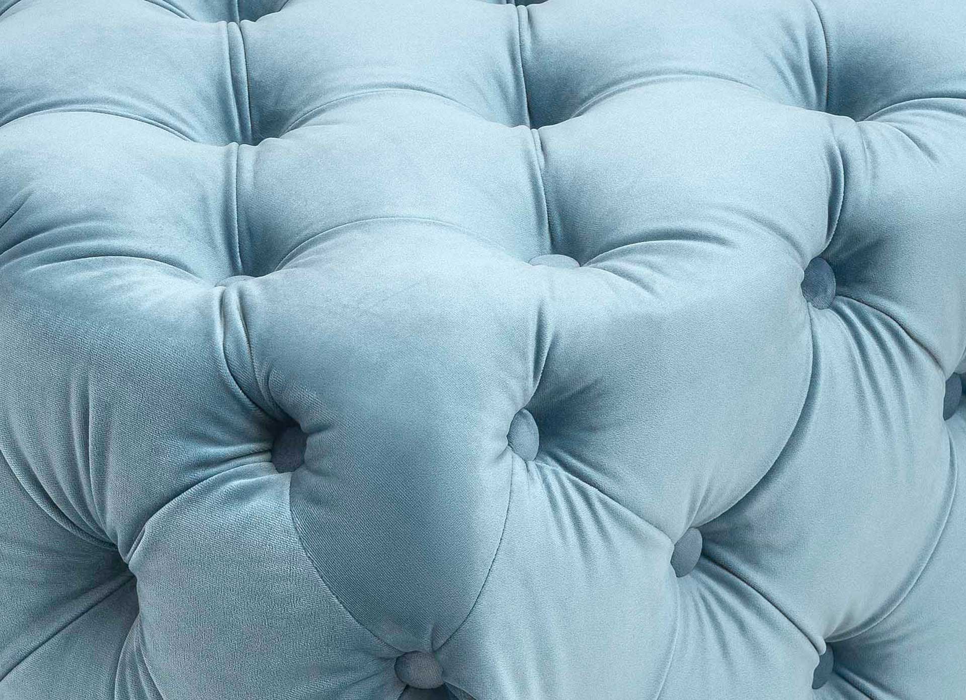 Kalel Velvet Ottoman Sea Blue - Image 5