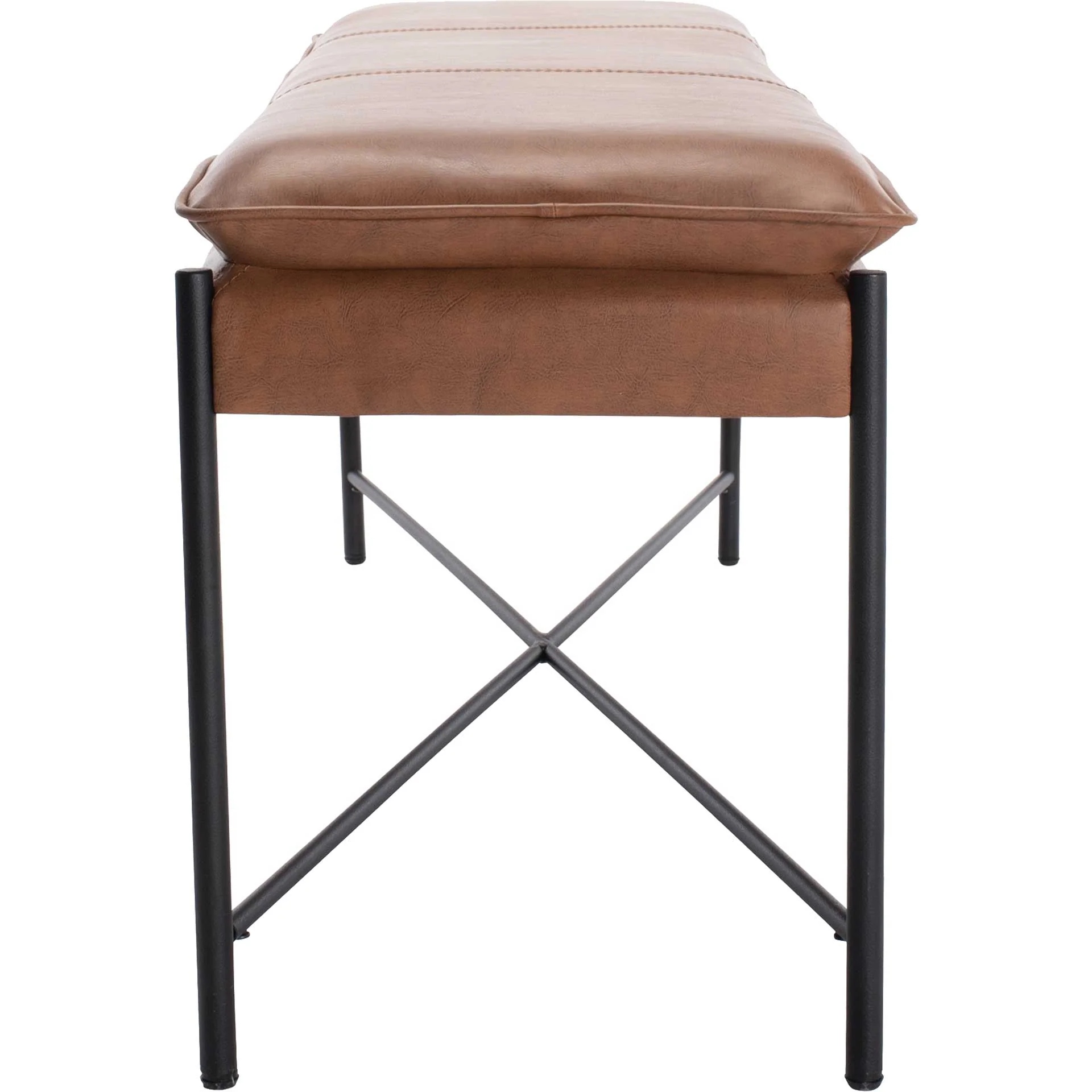 Kamari Cushioned X Bench Brown/Black - Image 3