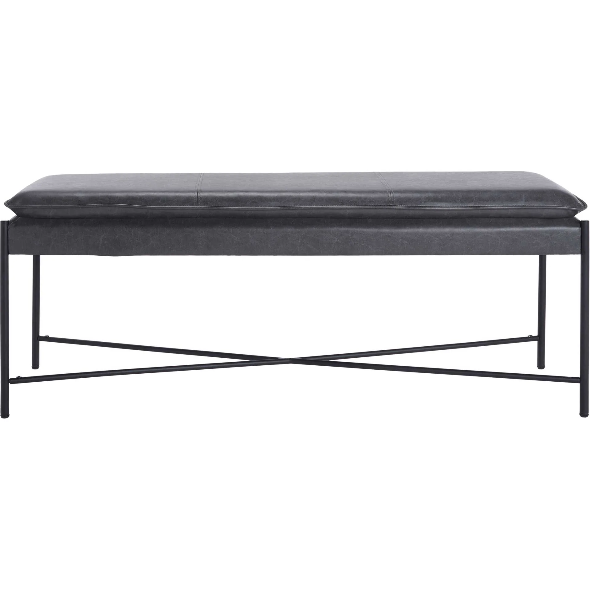 Kamari Cushioned X Bench Gray/Black - Image 2