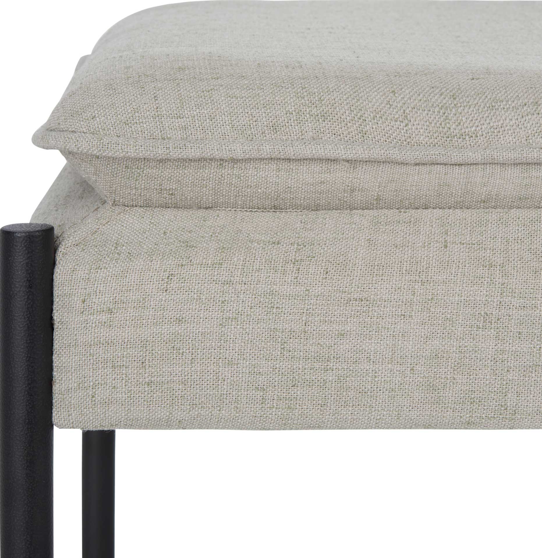 Kamari Cushioned X Bench Light Gray/Black - Image 4