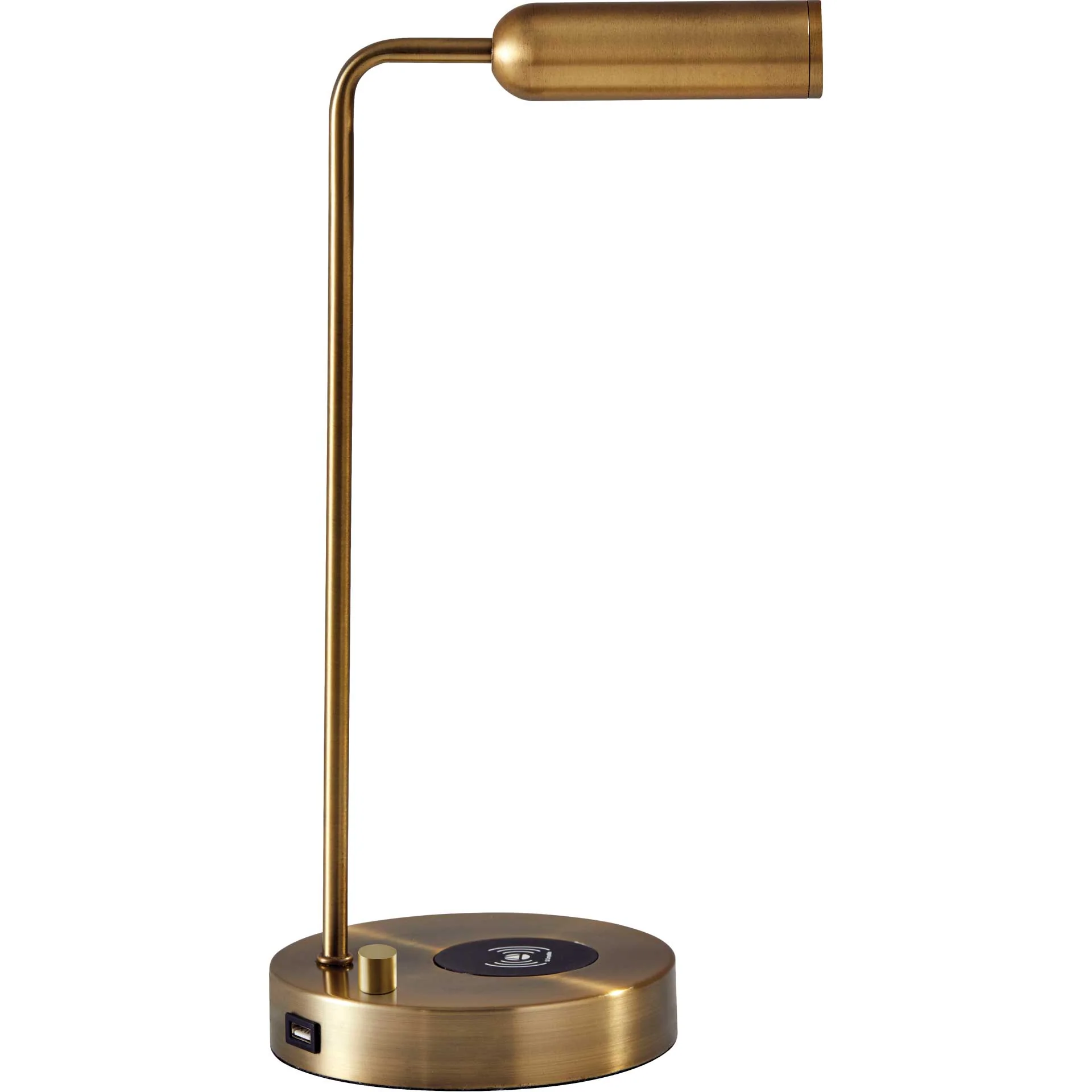 Kane Wireless Charge Desk Lamp Brass - Image 3