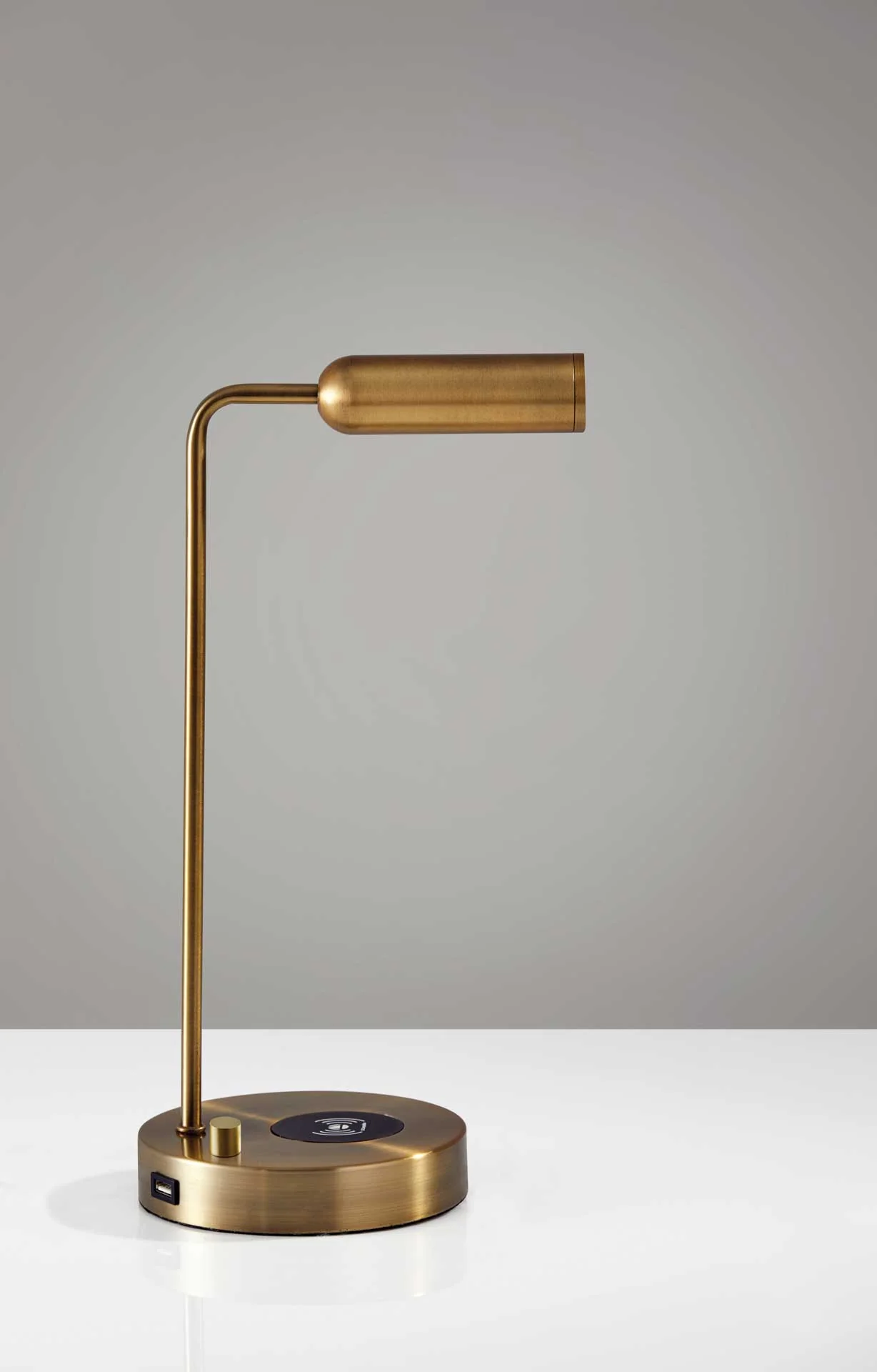 Kane Wireless Charge Desk Lamp Brass - Image 7