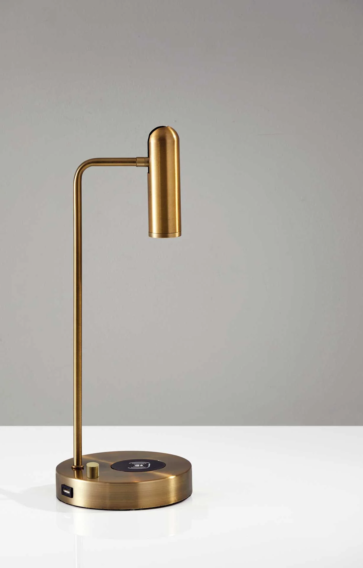 Kane Wireless Charge Desk Lamp Brass - Image 8