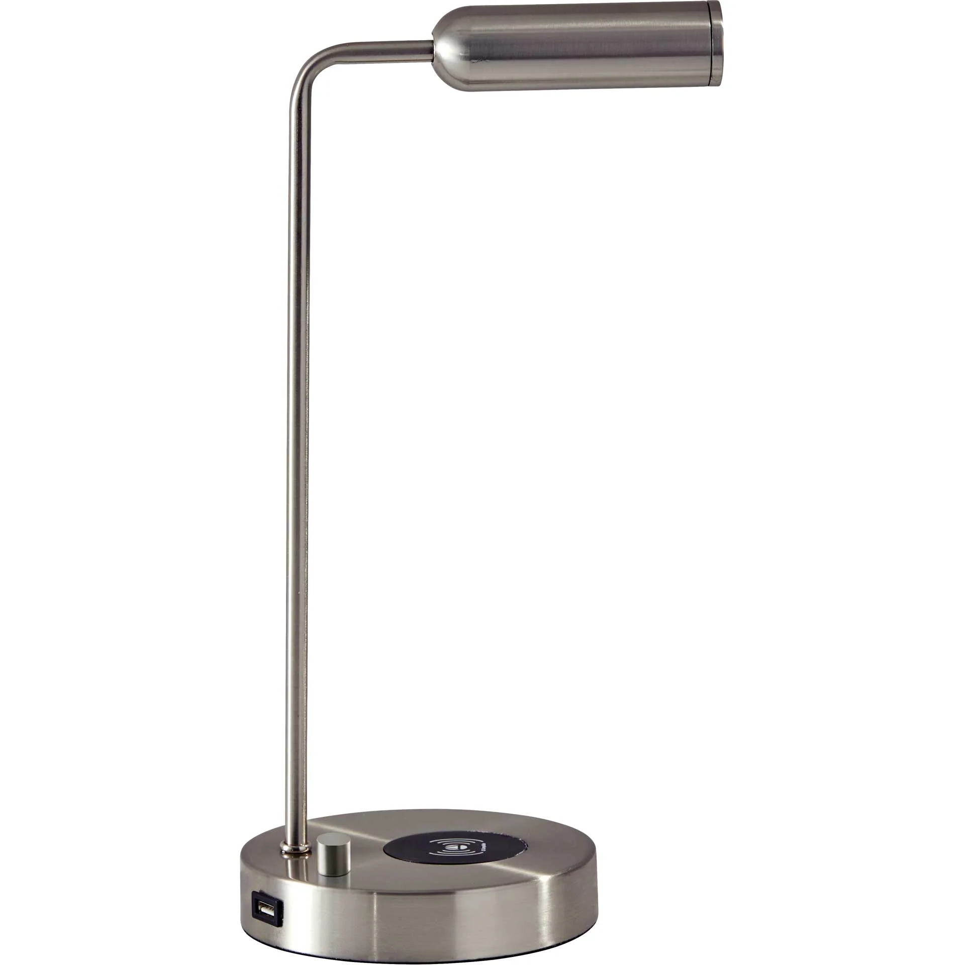 Kane Wireless Charge Desk Lamp Brushed Steel - Image 5