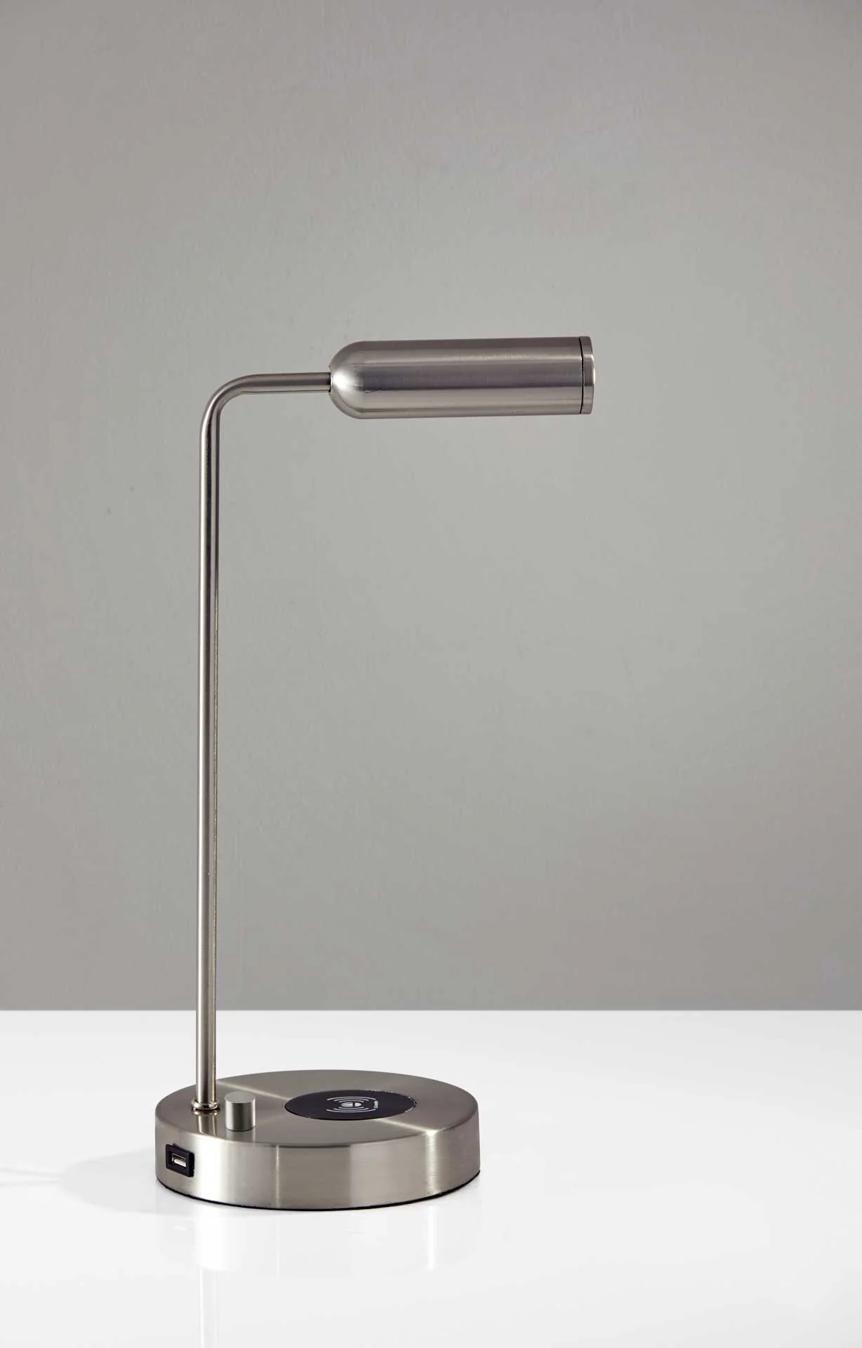 Kane Wireless Charge Desk Lamp Brushed Steel - Image 7