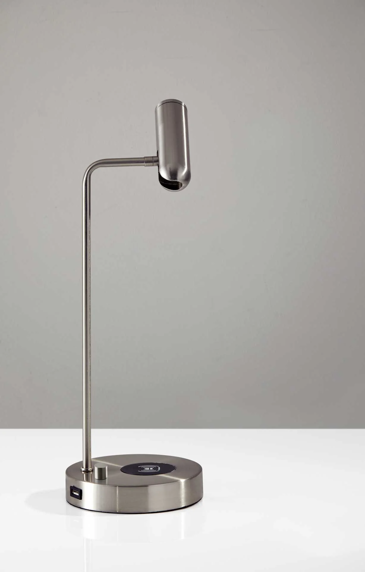 Kane Wireless Charge Desk Lamp Brushed Steel - Image 8