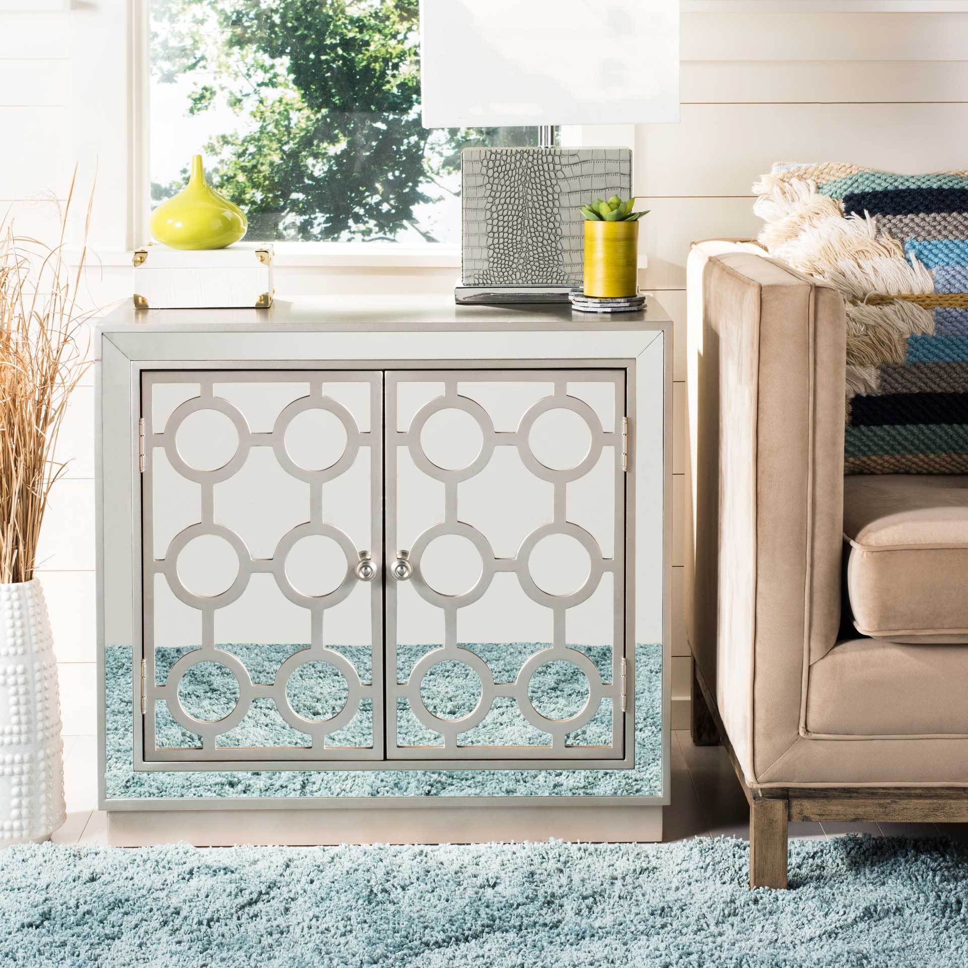 Kara 2 Door Chest Champagne/Nickel/Mirror - Image 6