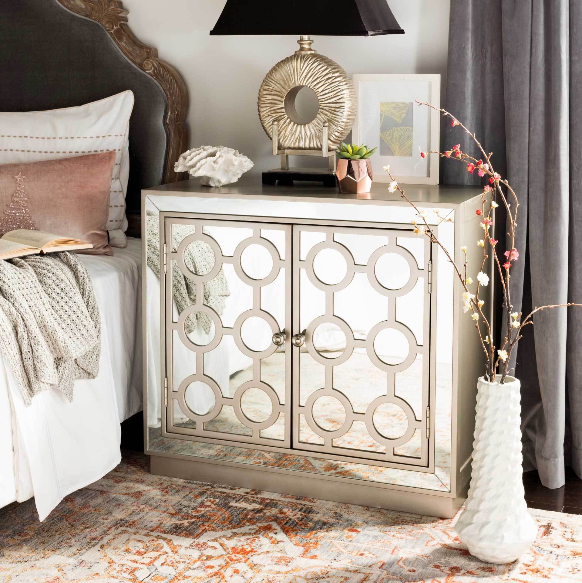 Kara 2 Door Chest Champagne/Nickel/Mirror - Image 7