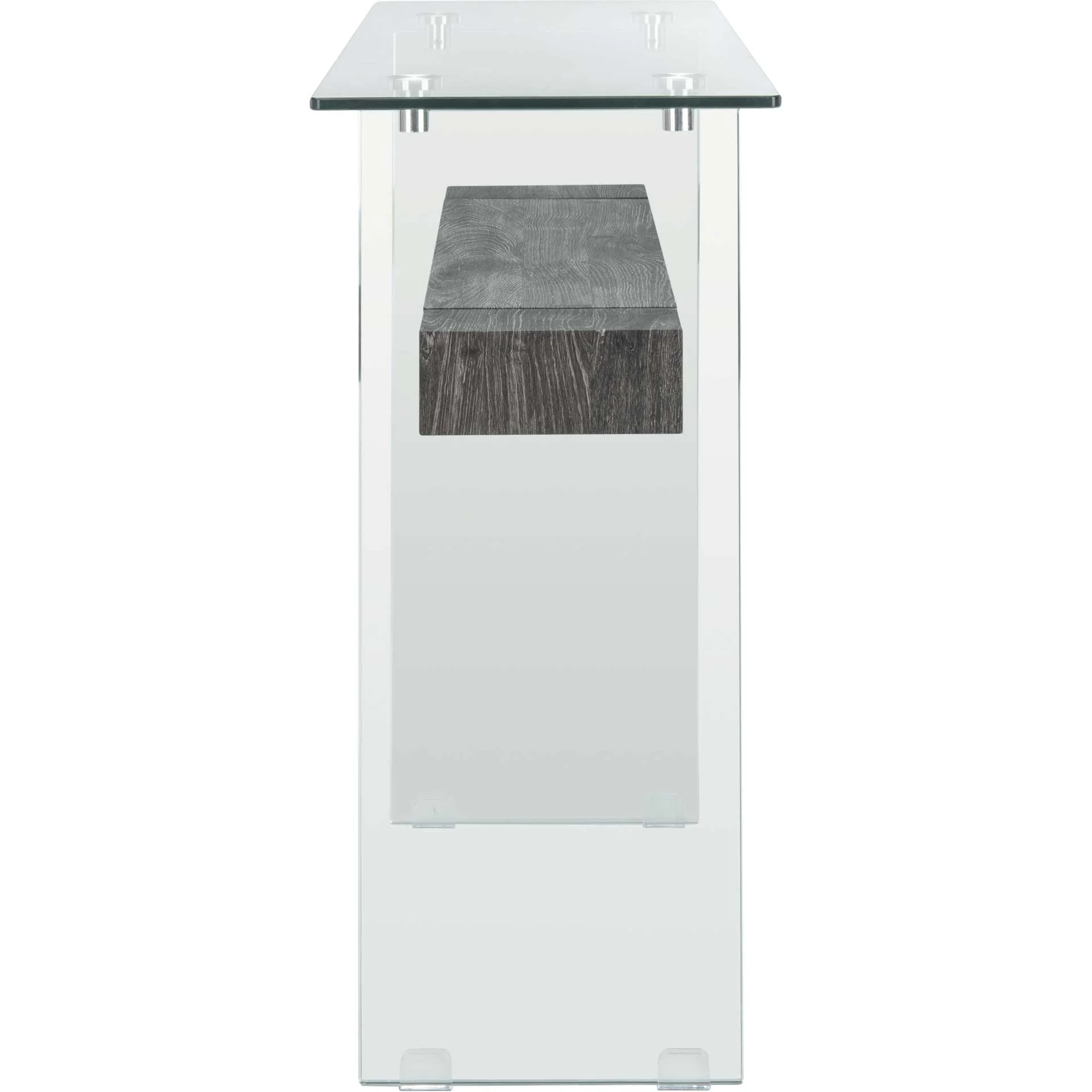 Karis Console Table Glass/Black Oak - Image 3