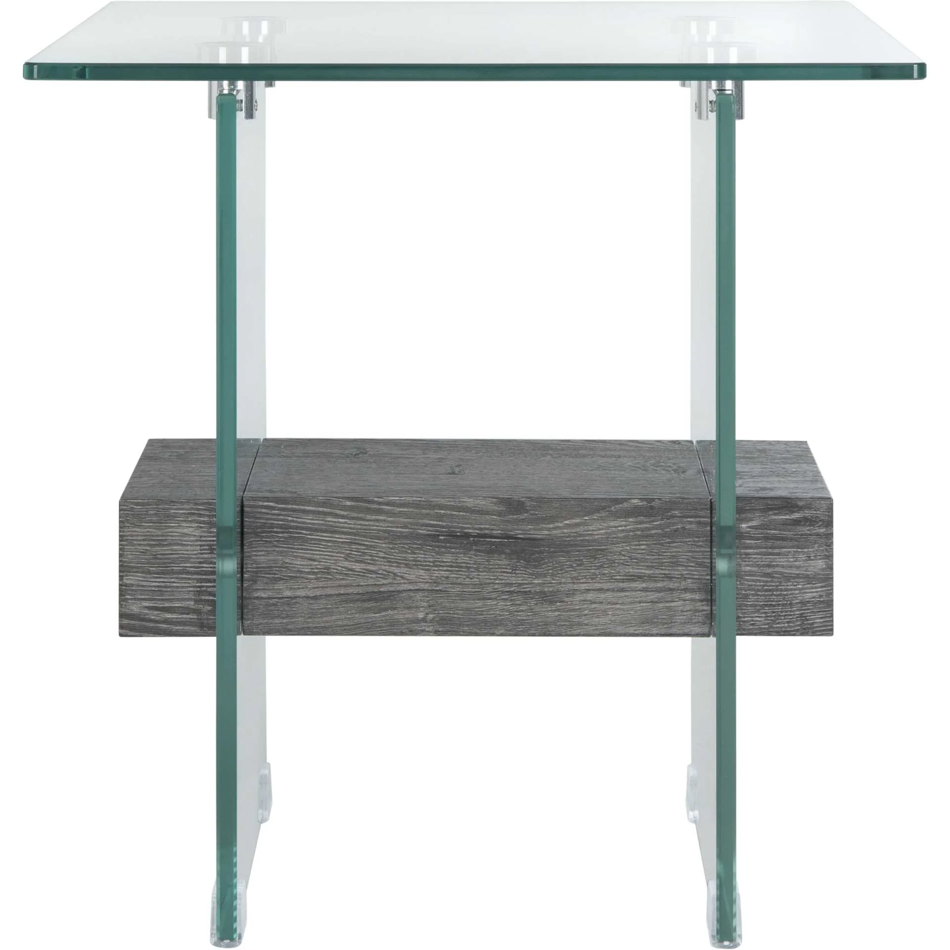 Karis Side Table Glass/Black Oak - Image 2