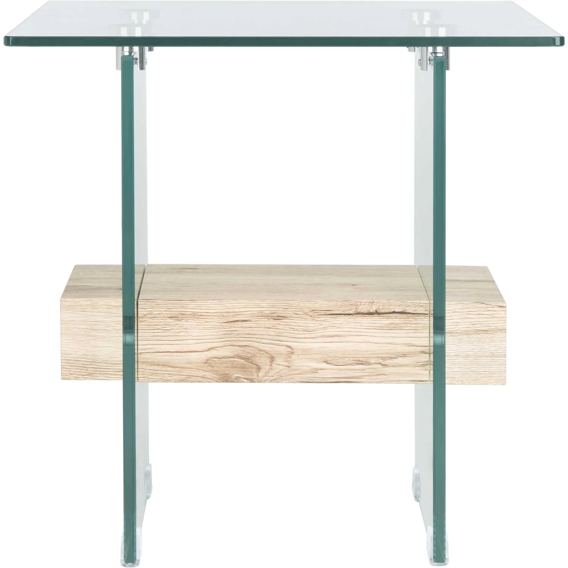Karis Side Table Natural/Glass - Image 2